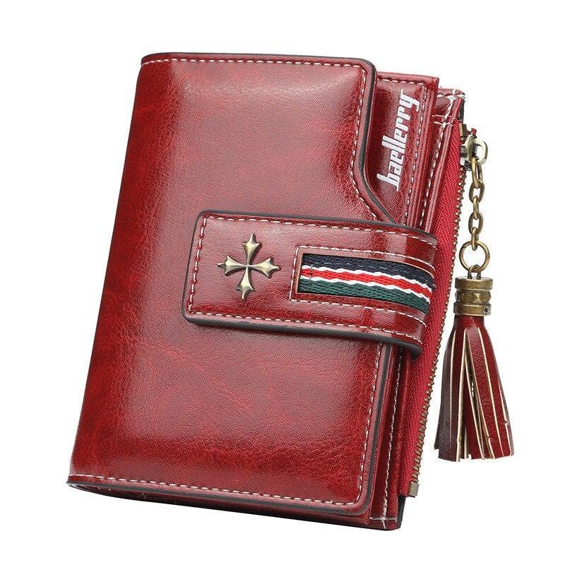 Women Oil Wax Leather Small Wallet-New Feature DemoNew Feature DemomySite