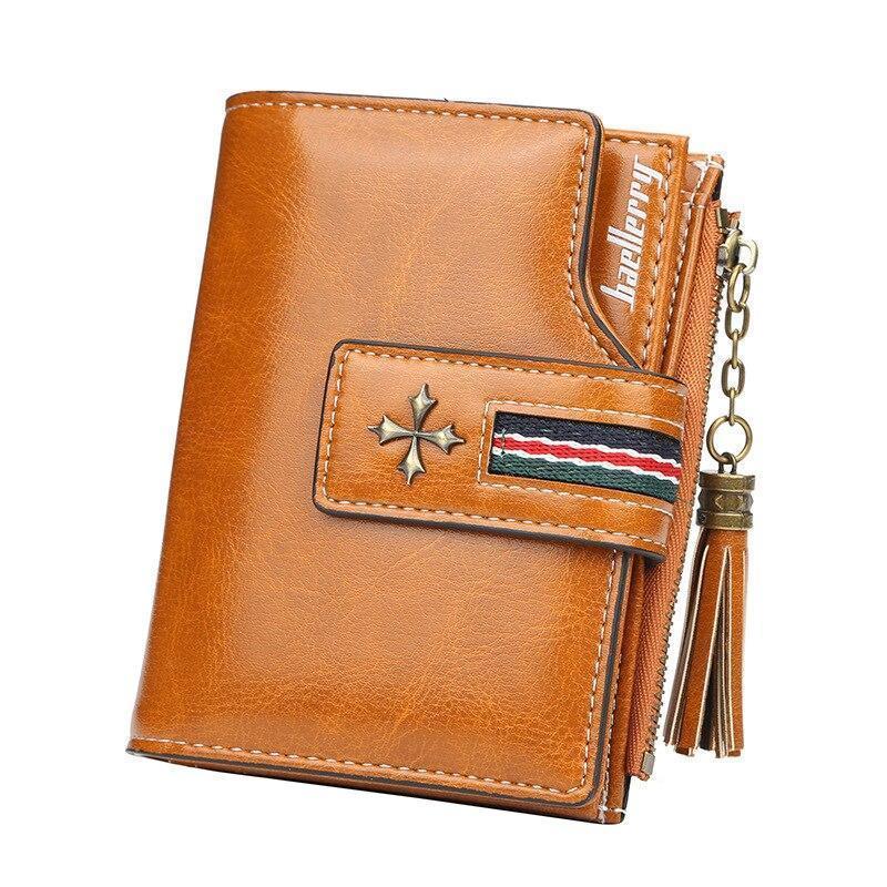 Women Oil Wax Leather Small Wallet-New Feature DemoNew Feature DemomySite