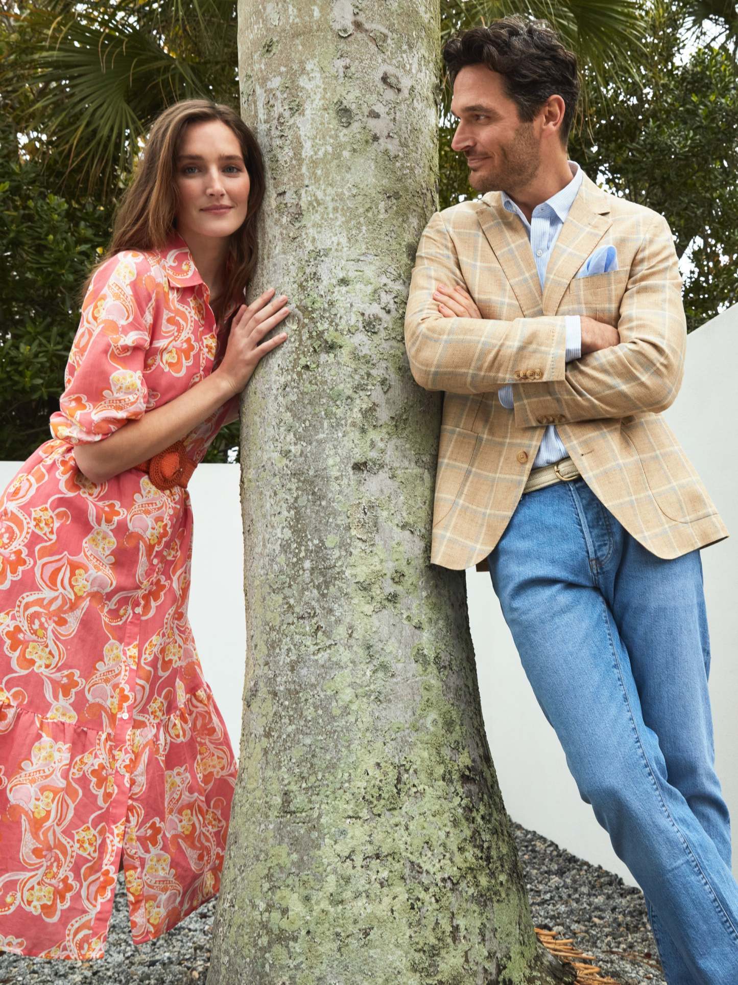 Lisbon Linen Blazer in Window Pane-New Feature DemoNew Feature Demo