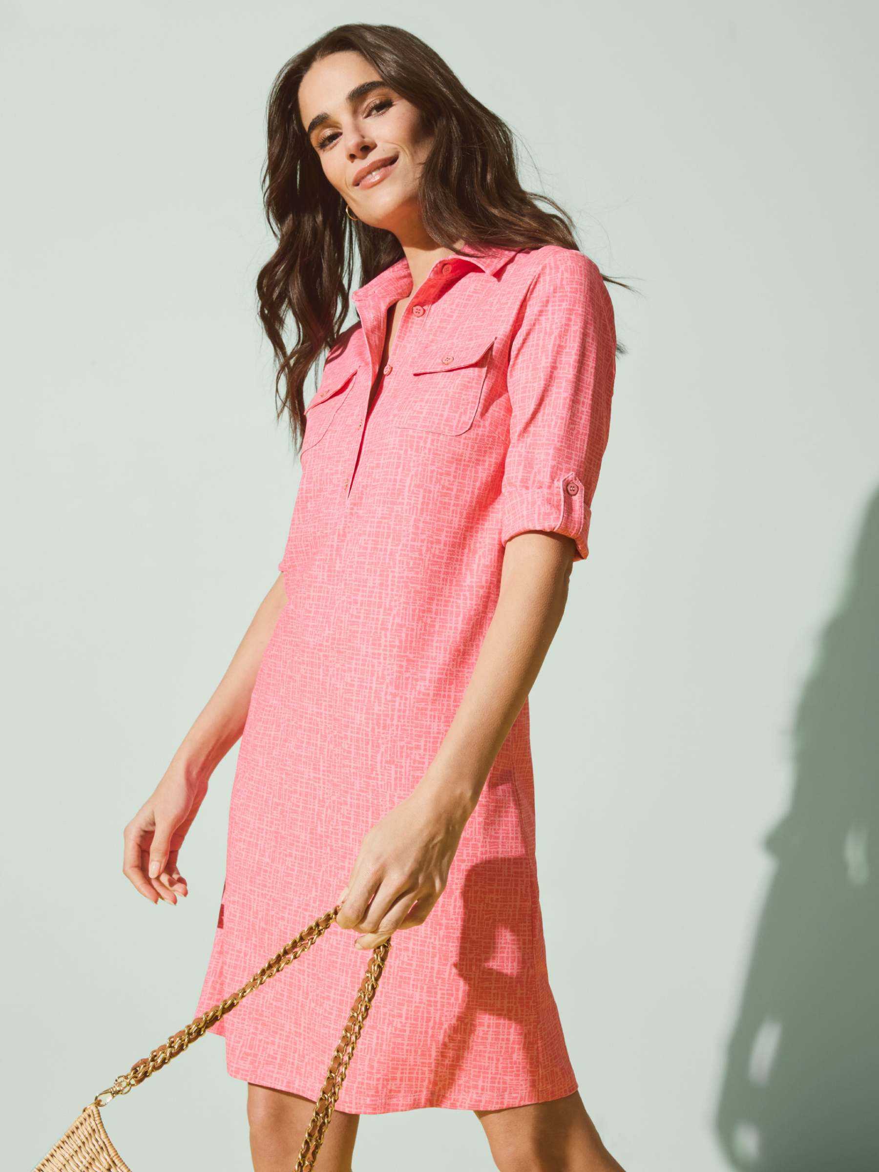 Lawrence Dress in Cross Hachure-New Feature DemoNew Feature Demo