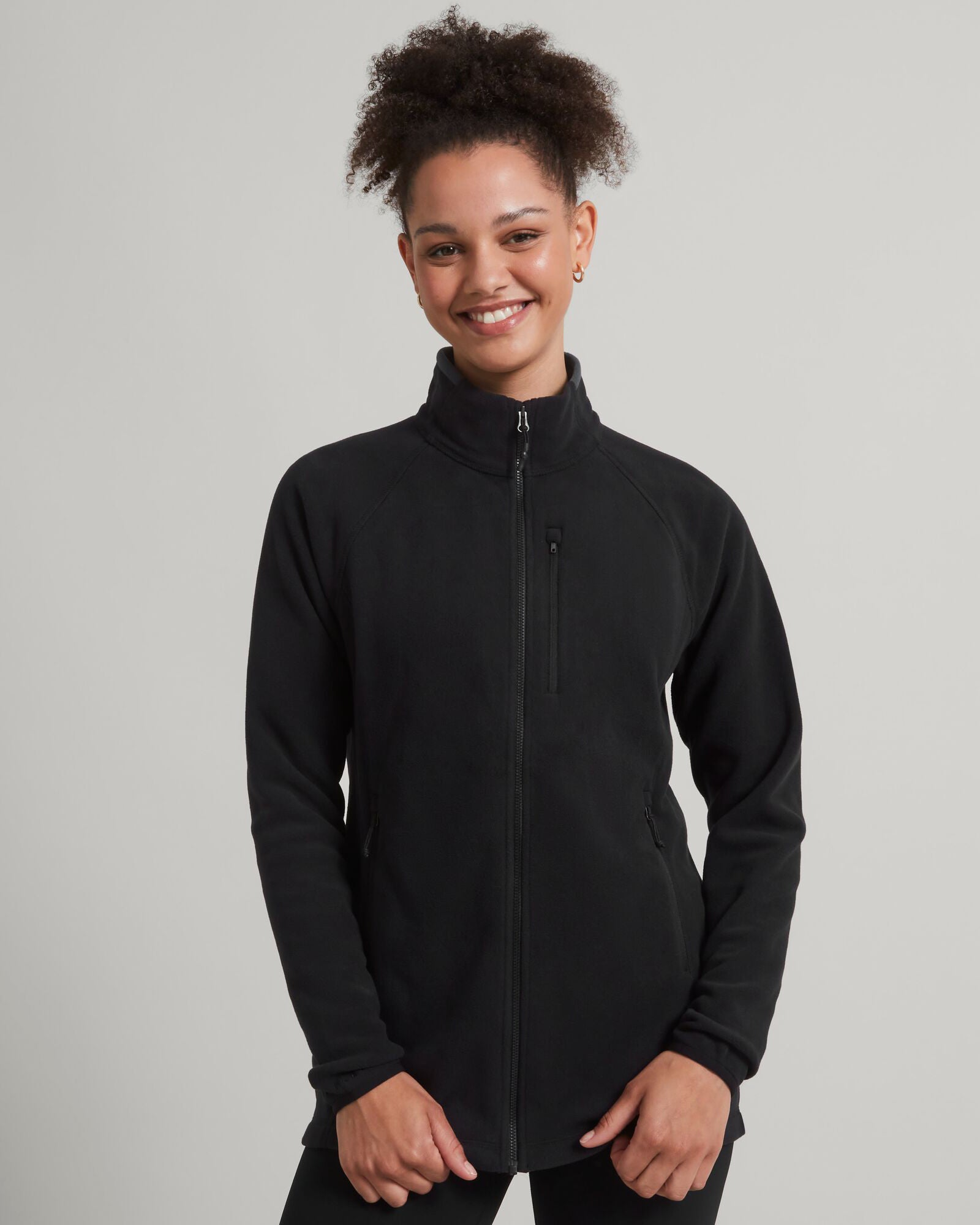Women's Ridge 100 PrimaLoft Bio Fleece Jacket - Black-New Feature Demo