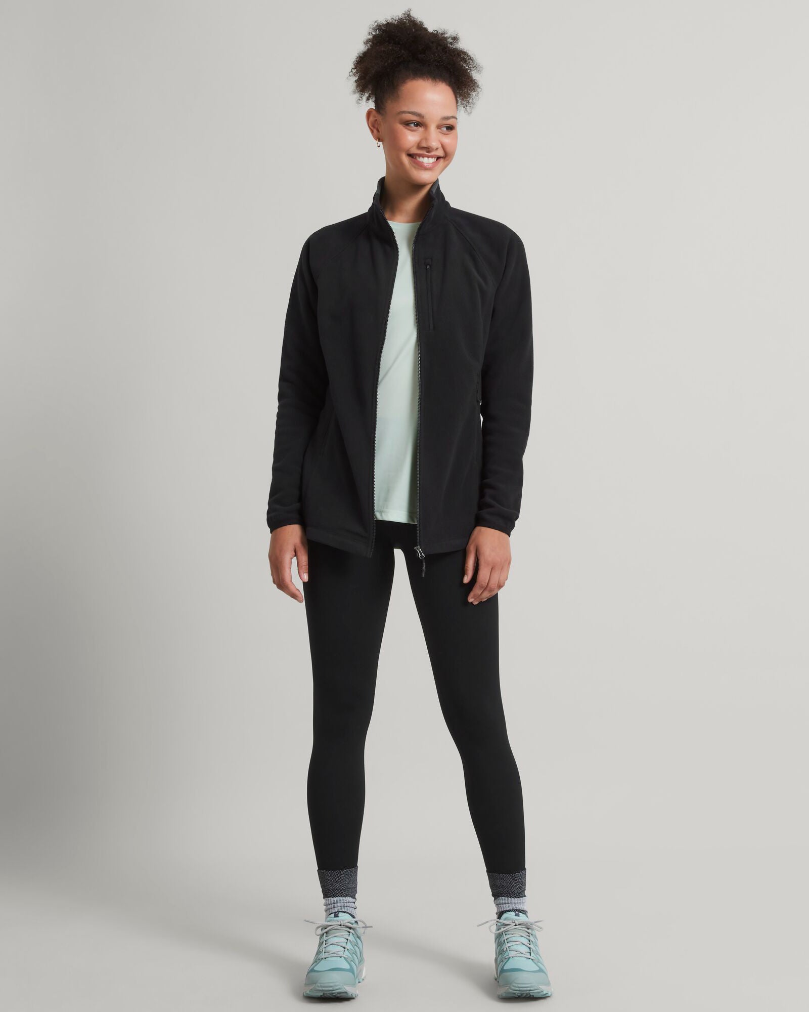 Women's Ridge 100 PrimaLoft Bio Fleece Jacket - Black-New Feature Demo