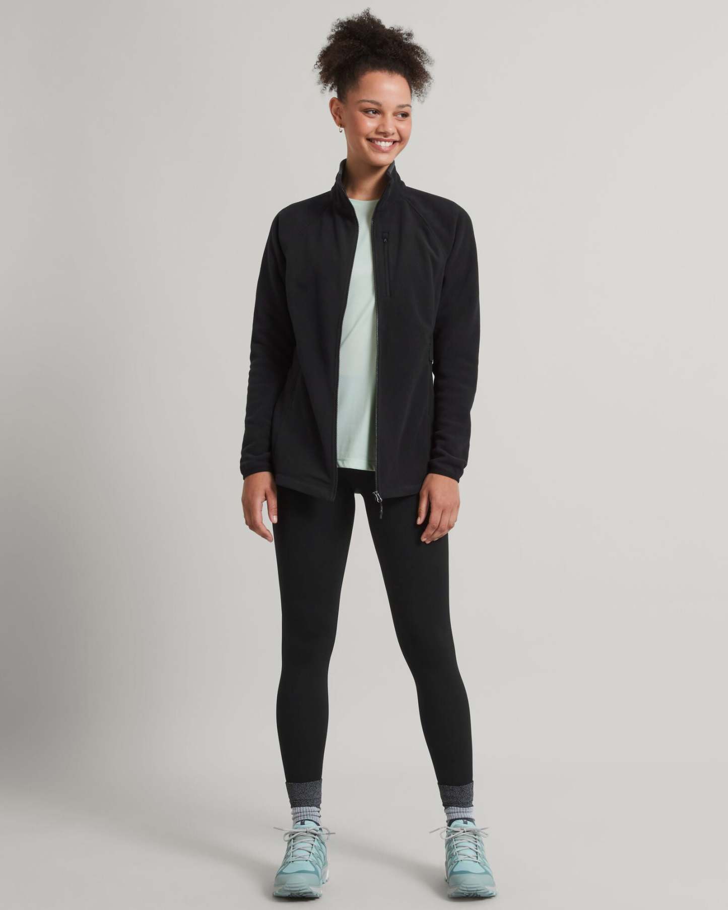 Women's Ridge 100 PrimaLoft Bio Fleece Jacket - Black-New Feature Demo