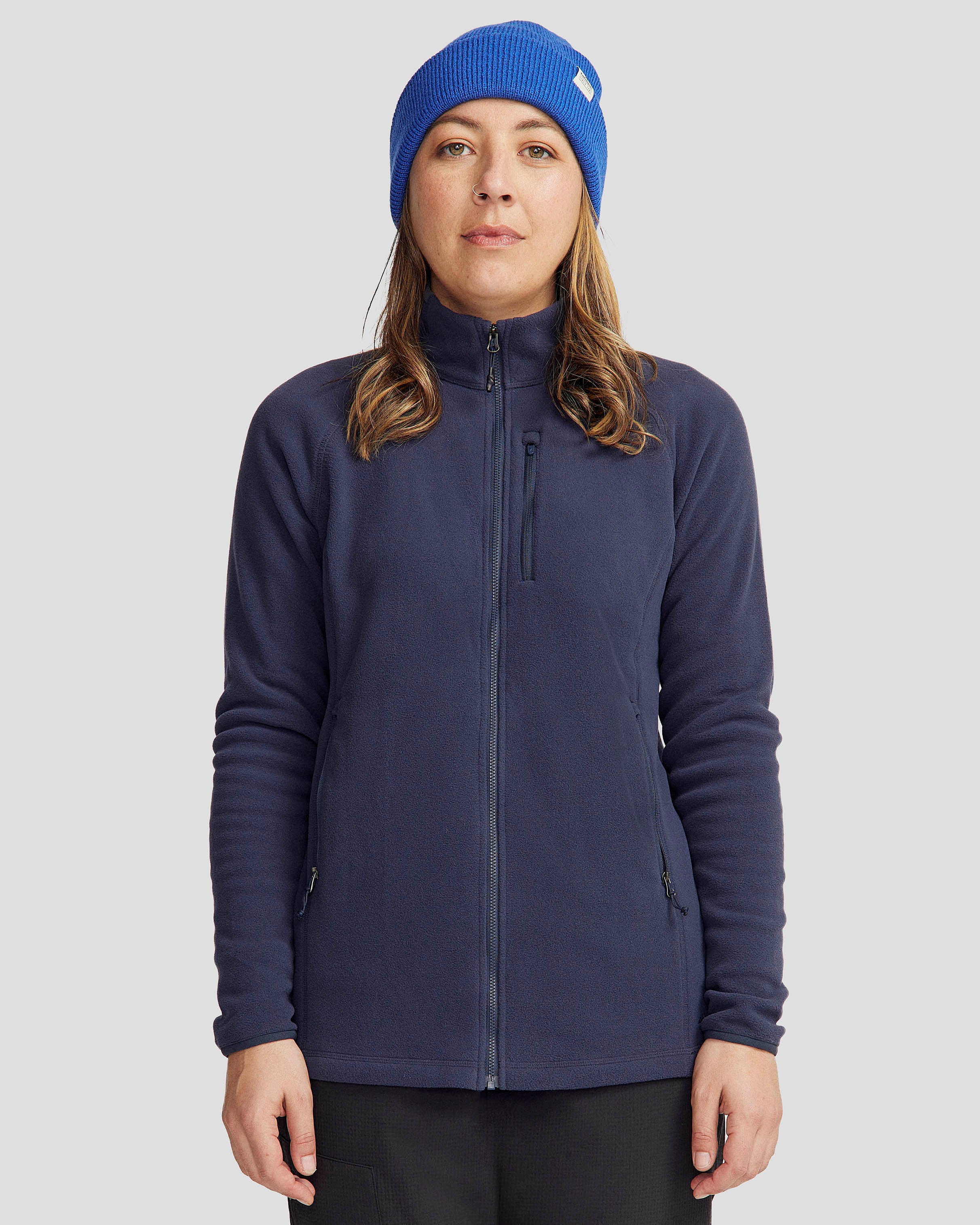 Women's Ridge 100 PrimaLoft Bio Fleece Jacket - Pure Navy-New Feature Demo