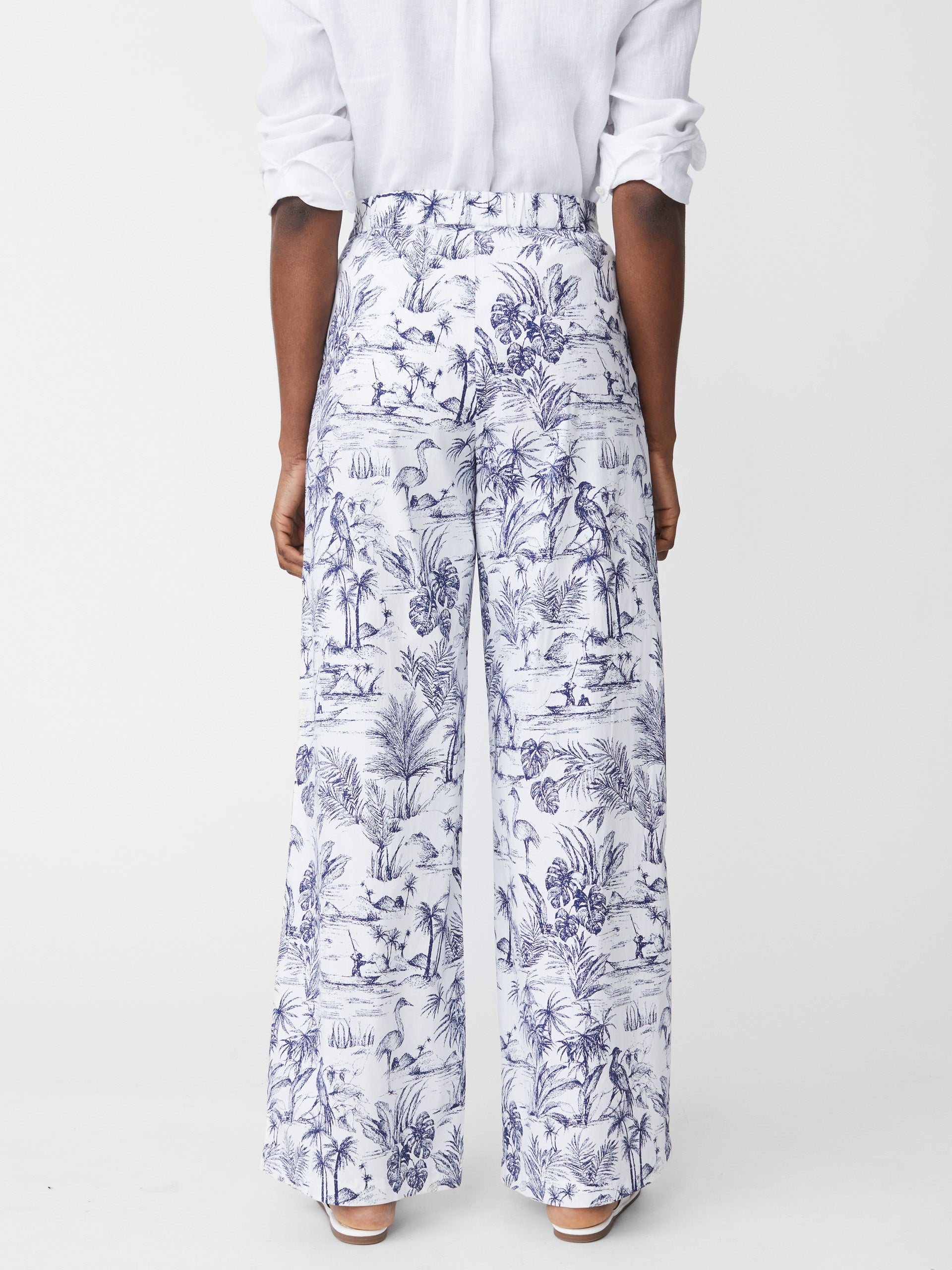 Amal Pants in Heron Toile-New Feature DemoNew Feature Demo