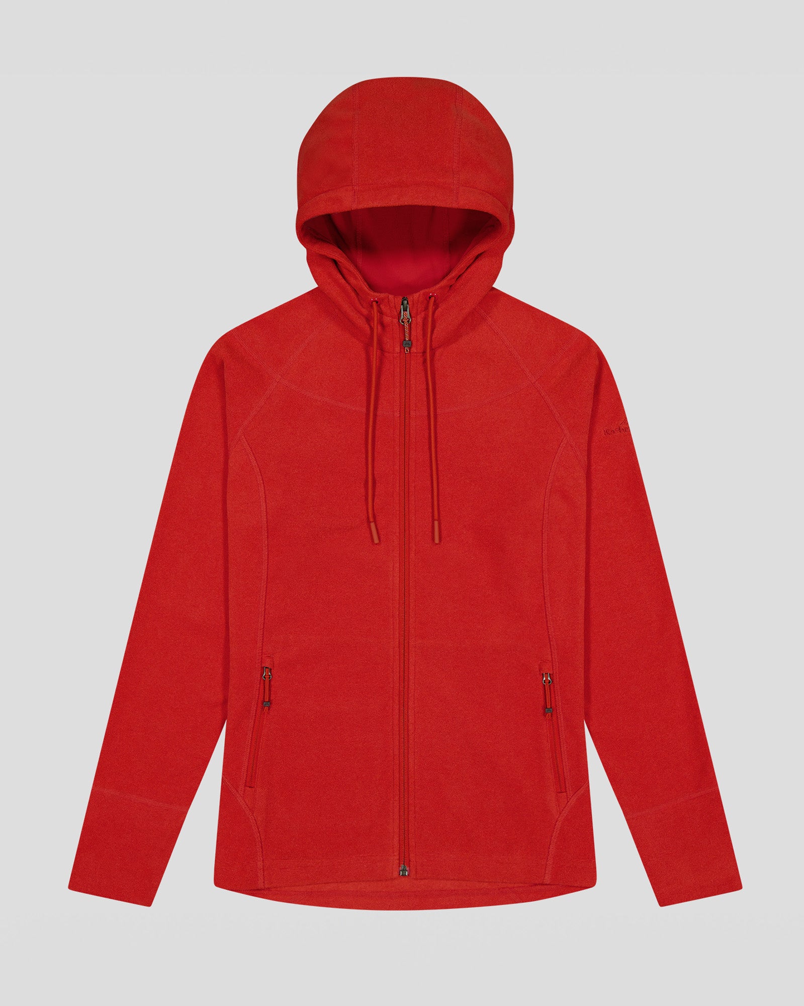 Women's Mt Aspiring Hooded Fleece Jacket  - Spicy Chilli Pepper-New Feature Demo