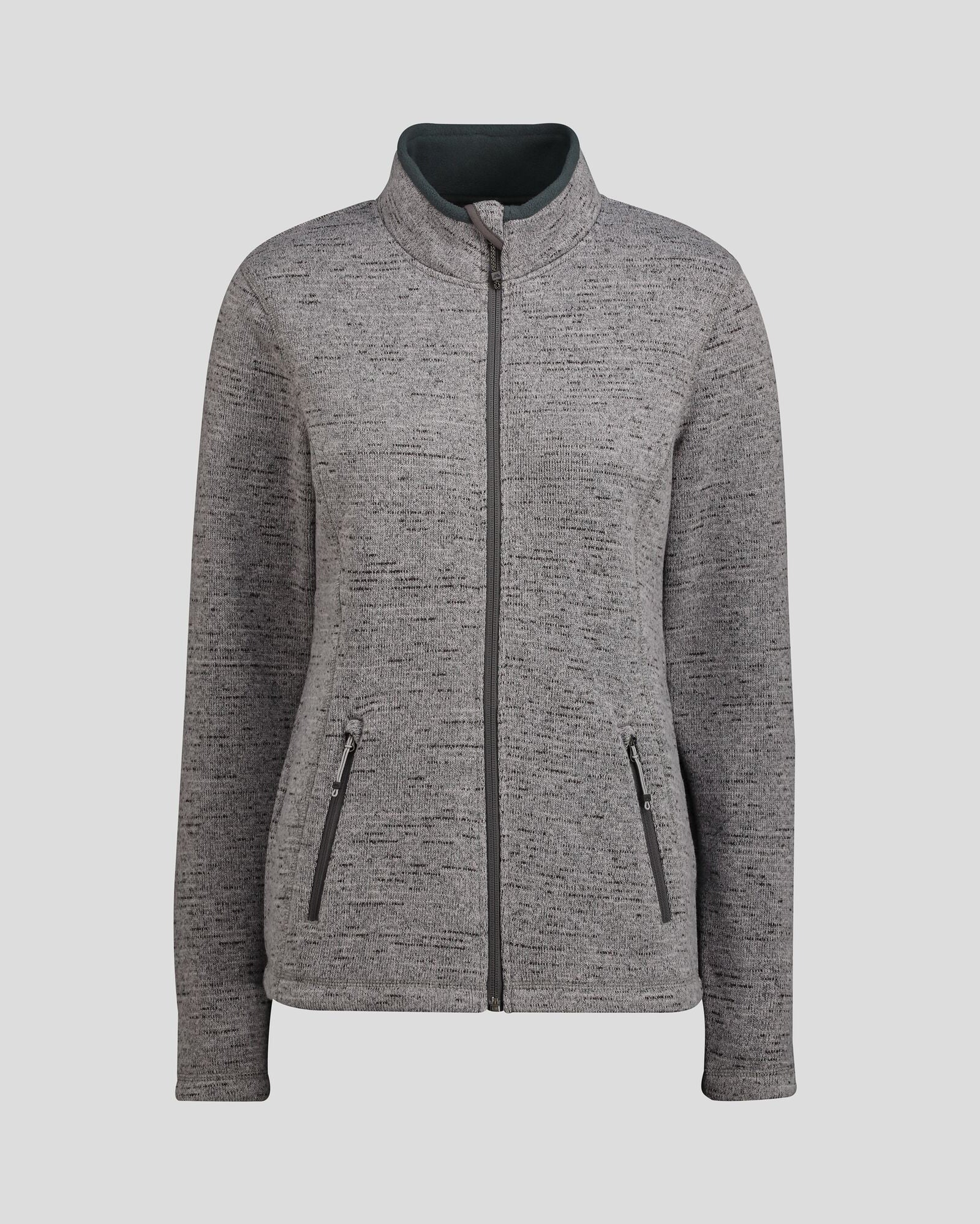 Women's Aikman Fleece Jacket - Steel Grey Marle-New Feature Demo