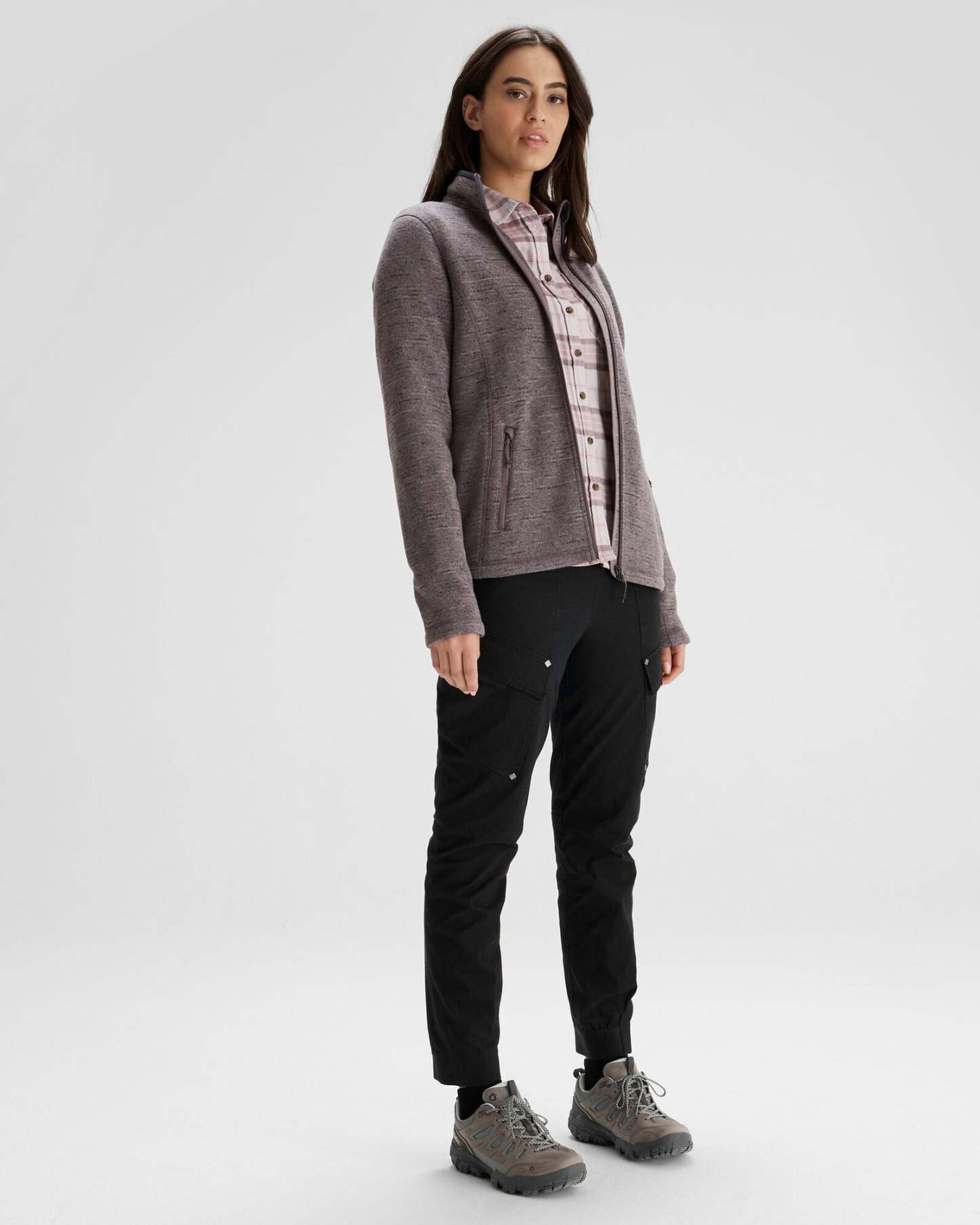 Women's Aikman Fleece Jacket - Quartz Marle-New Feature Demo