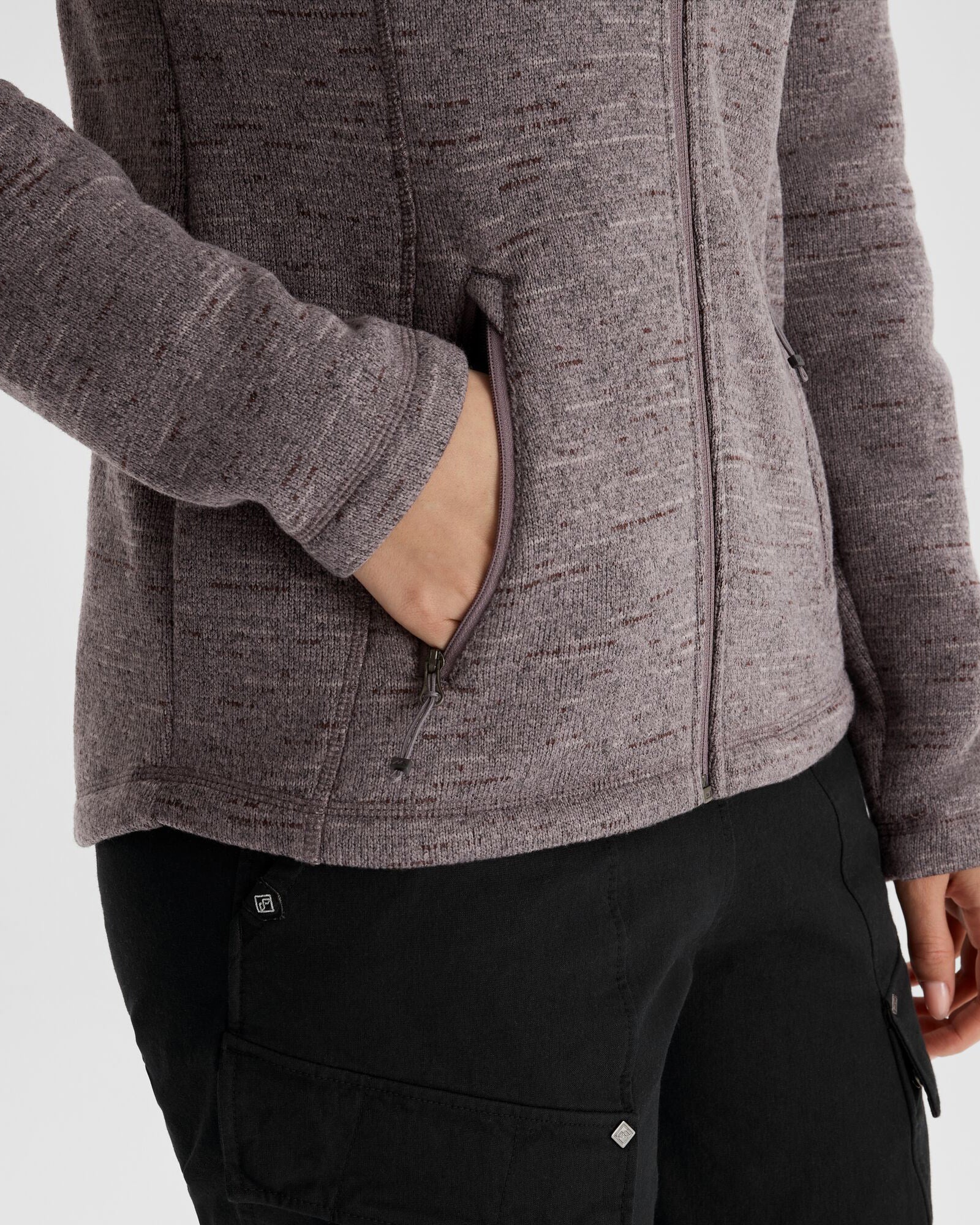 Women's Aikman Fleece Jacket - Quartz Marle-New Feature Demo