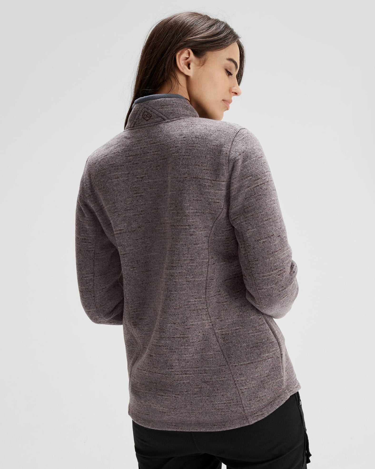 Women's Aikman Fleece Jacket - Quartz Marle-New Feature Demo