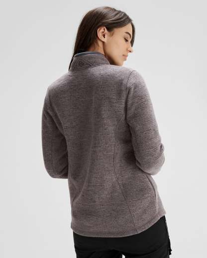 Women's Aikman Fleece Jacket - Quartz Marle-New Feature Demo