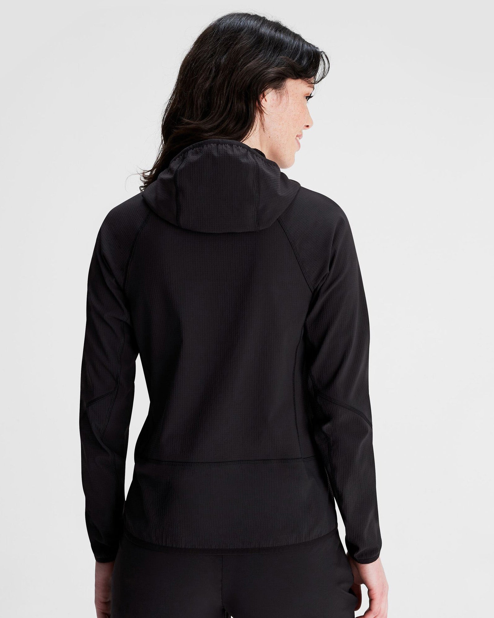 Women's Aysen Hooded Fleece Jacket - Black Stingray-New Feature Demo