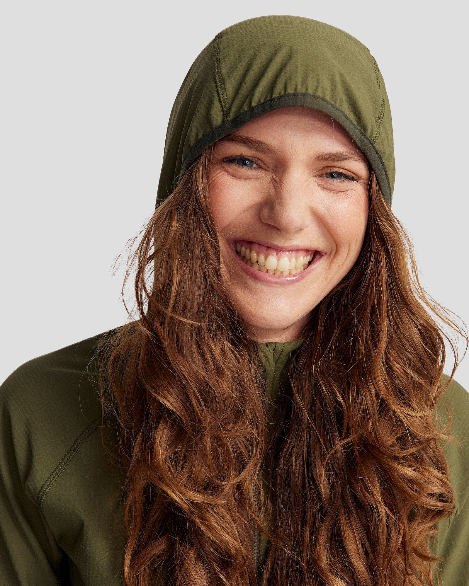Women's Aysen Hooded Fleece Jacket - Light Moss/Dark Moss-New Feature Demo