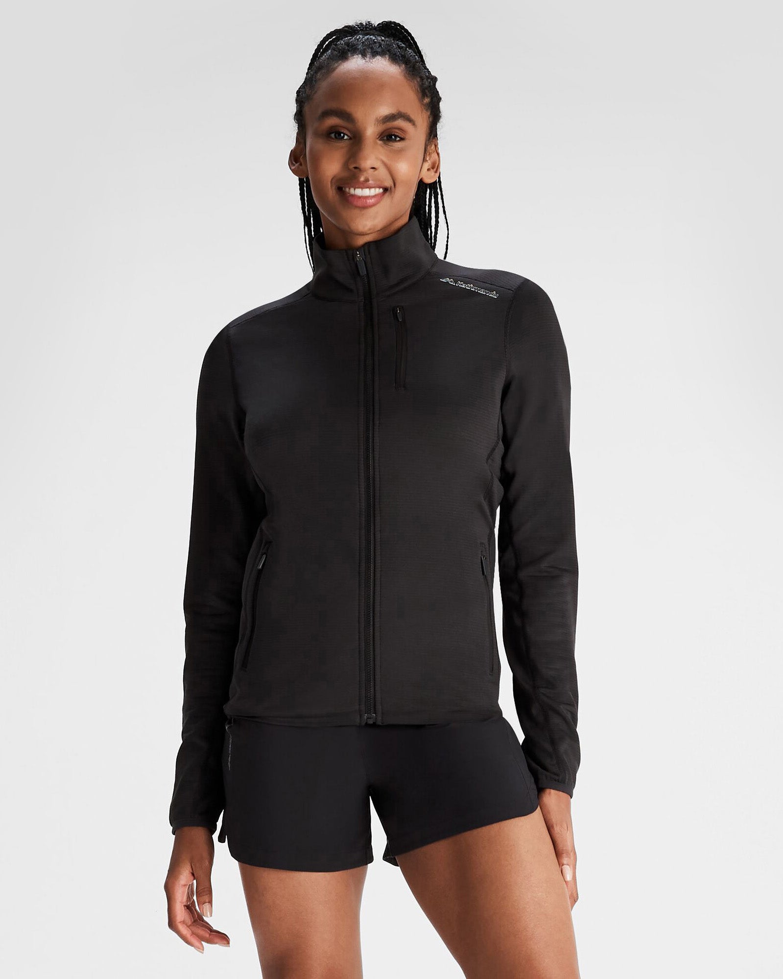 Women's Seeker Fleece Jacket - Black Stingray-New Feature Demo