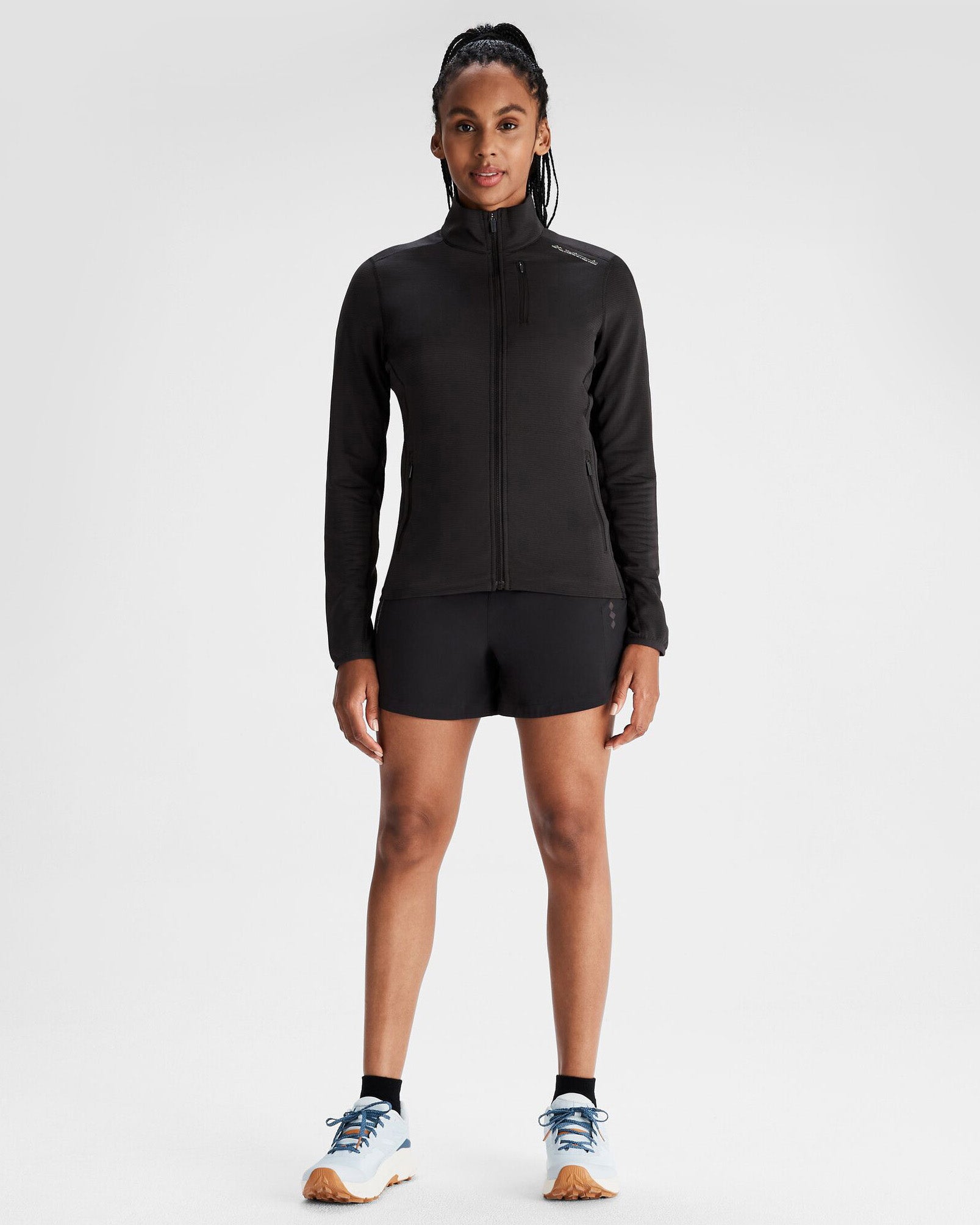 Women's Seeker Fleece Jacket - Black Stingray-New Feature Demo