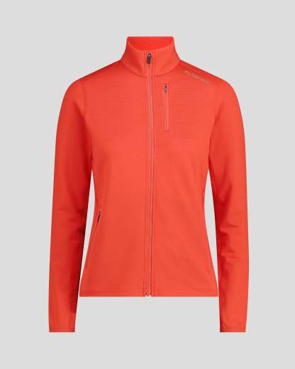 Women's Seeker Fleece Jacket - Hut Orange-New Feature Demo