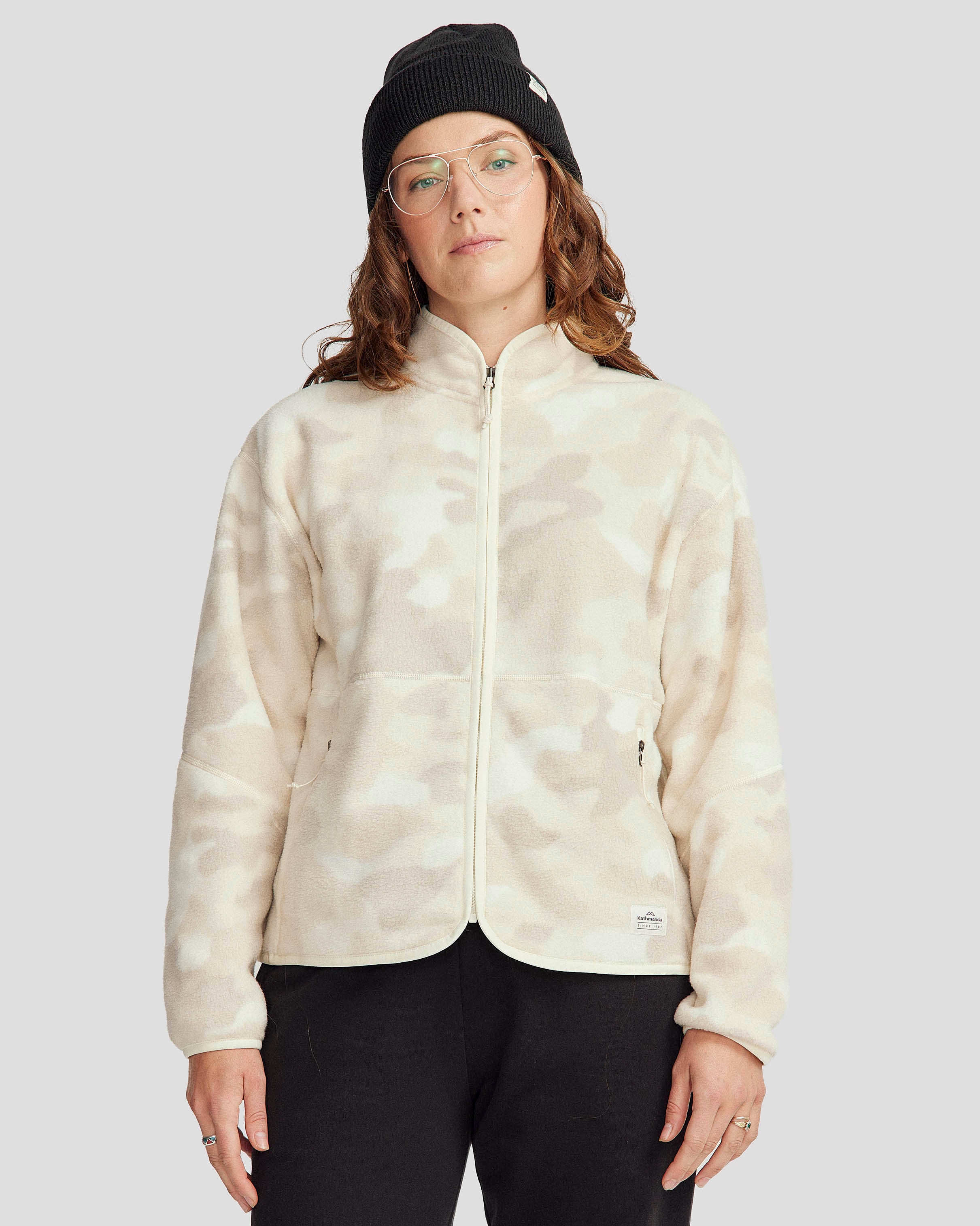 Women's Trailhead Fleece Jacket - Natural Tree Camo Print-New Feature Demo