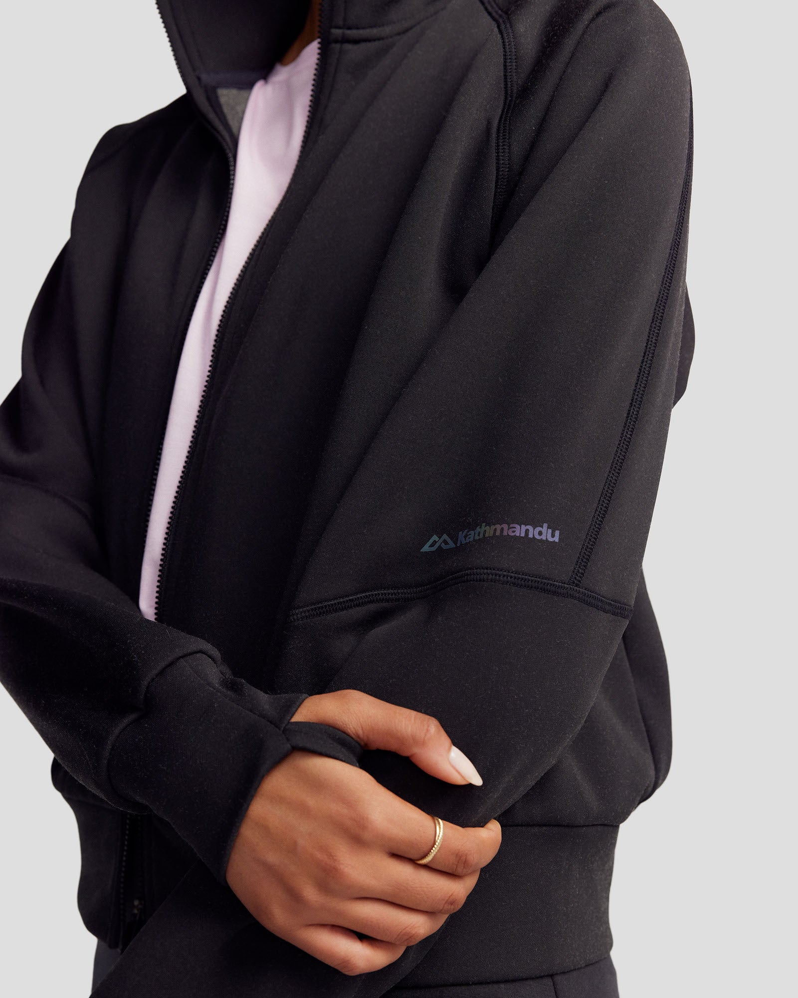 Women’s Anytime Bomber Jacket  -  Black Stingray-New Feature Demo