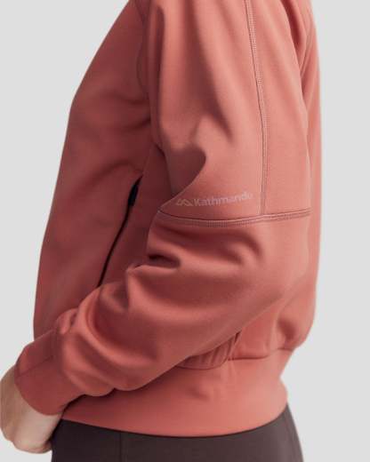 Women’s Anytime Bomber Jacket  -  Dark Clay-New Feature Demo