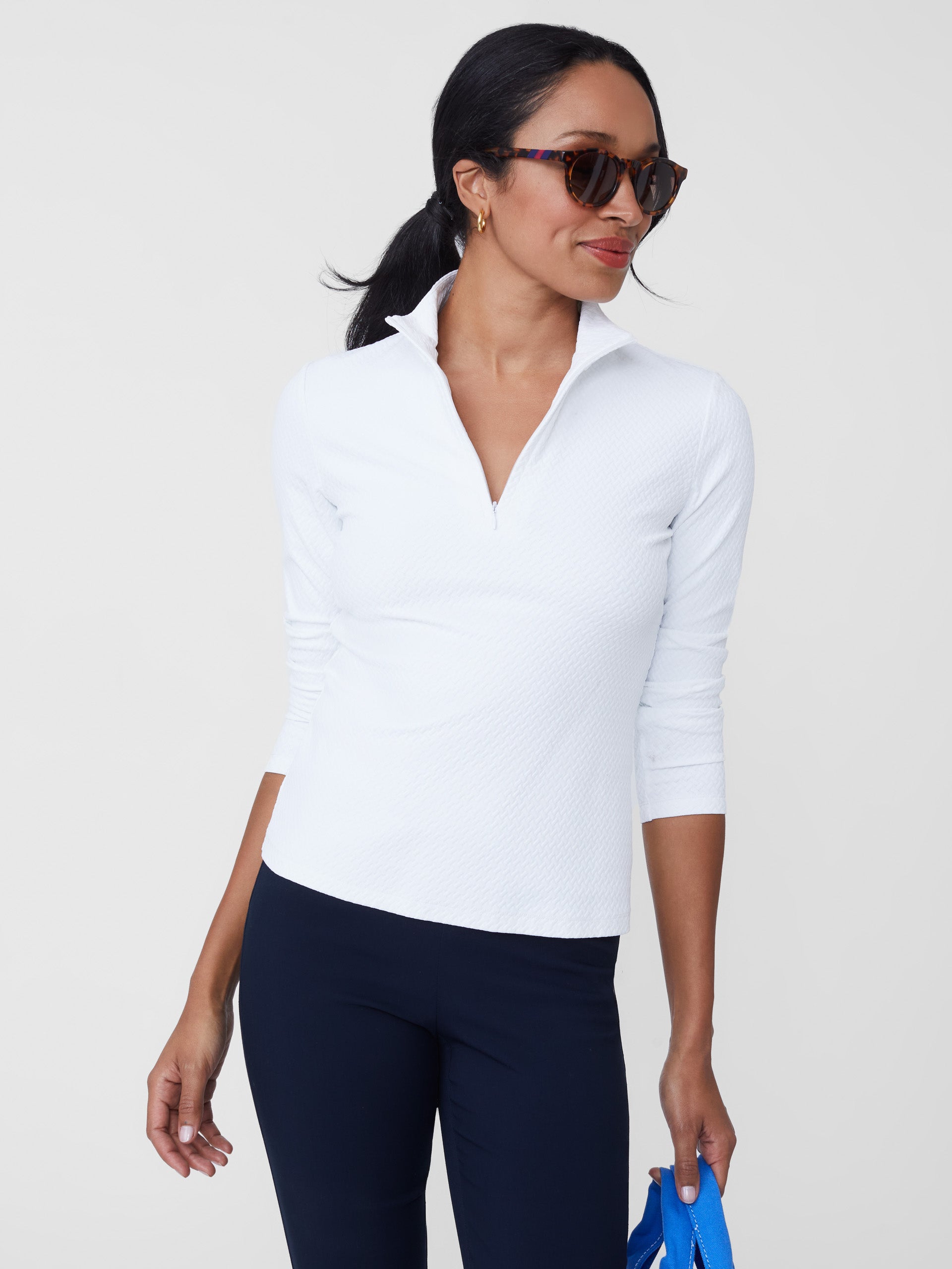 Bedford Top in Mini Raffia Jacquard-New Feature DemoNew Feature Demo