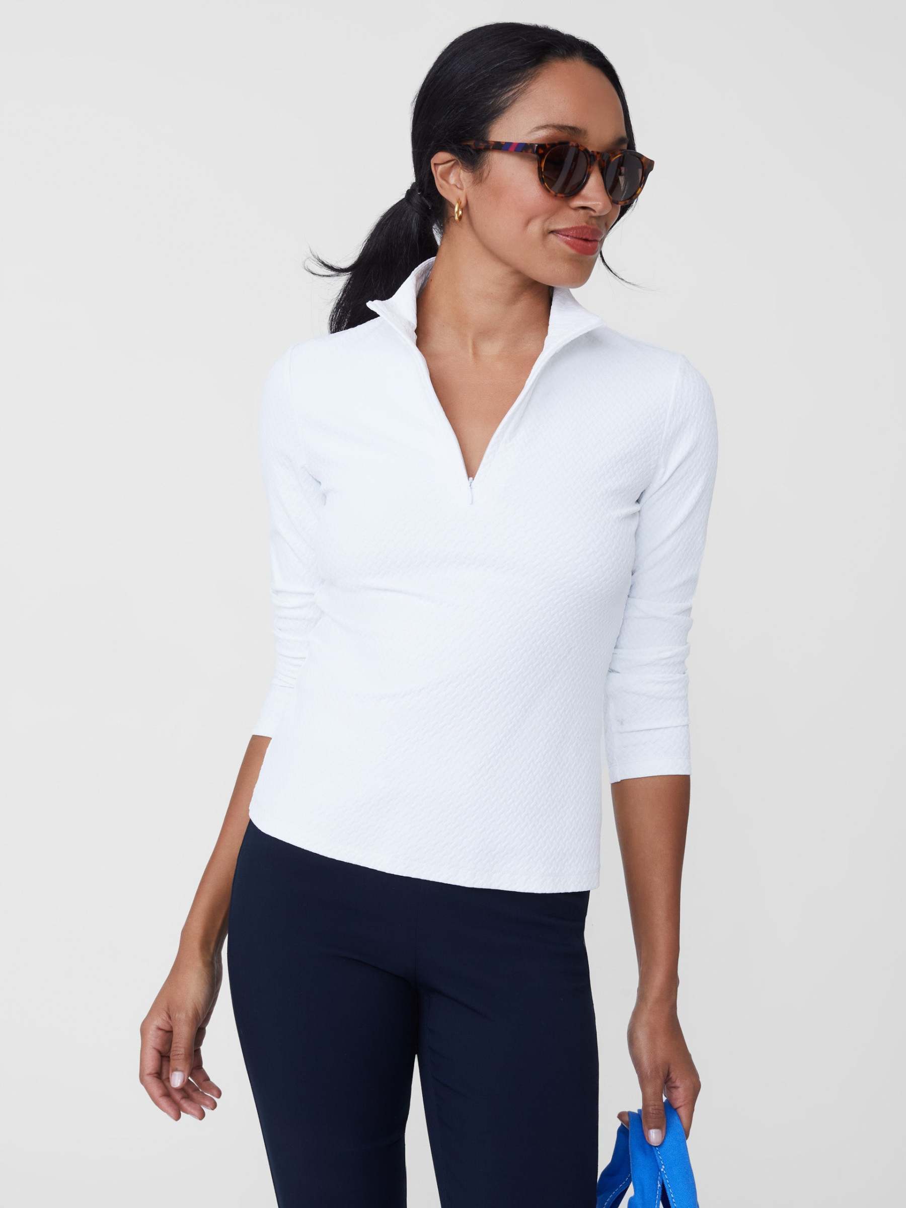 Bedford Top in Mini Raffia Jacquard-New Feature DemoNew Feature Demo