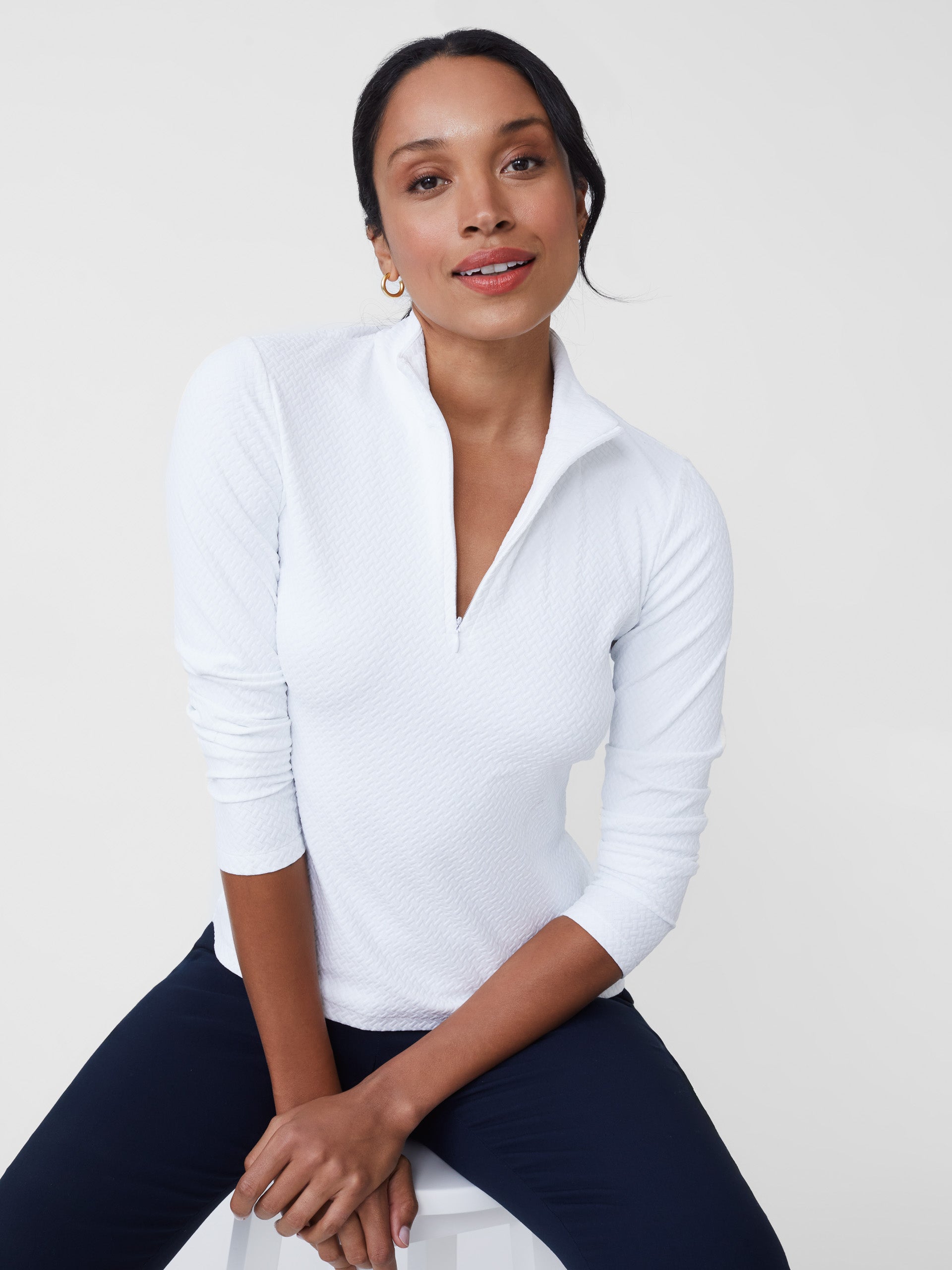 Bedford Top in Mini Raffia Jacquard-New Feature DemoNew Feature Demo