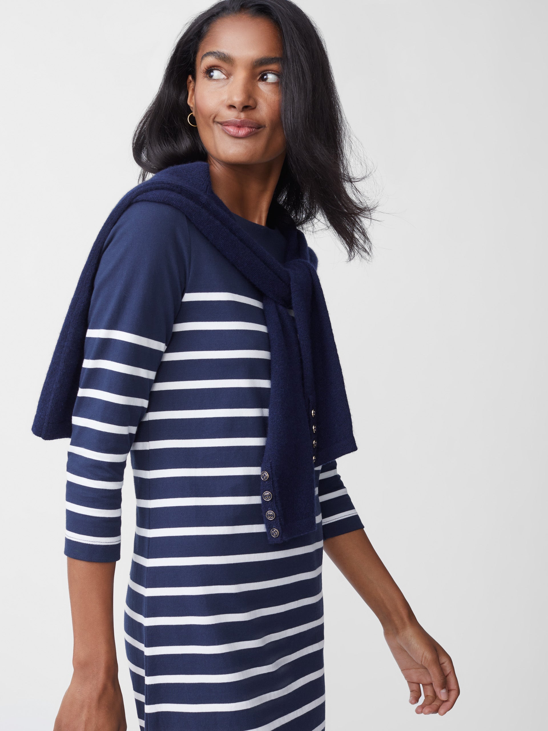 Brinker Dress in Stripe-New Feature DemoNew Feature Demo