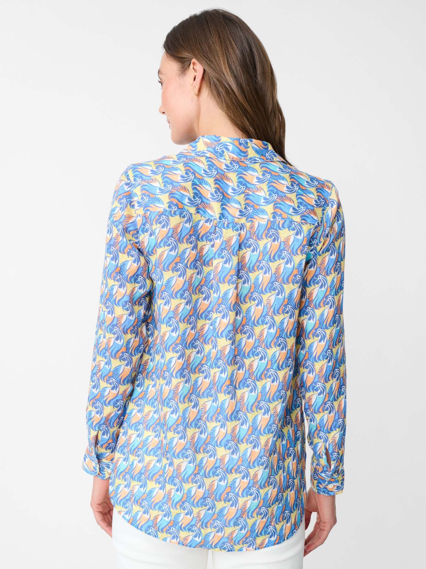 Britt Linen Shirt in La Perruche-New Feature DemoNew Feature Demo