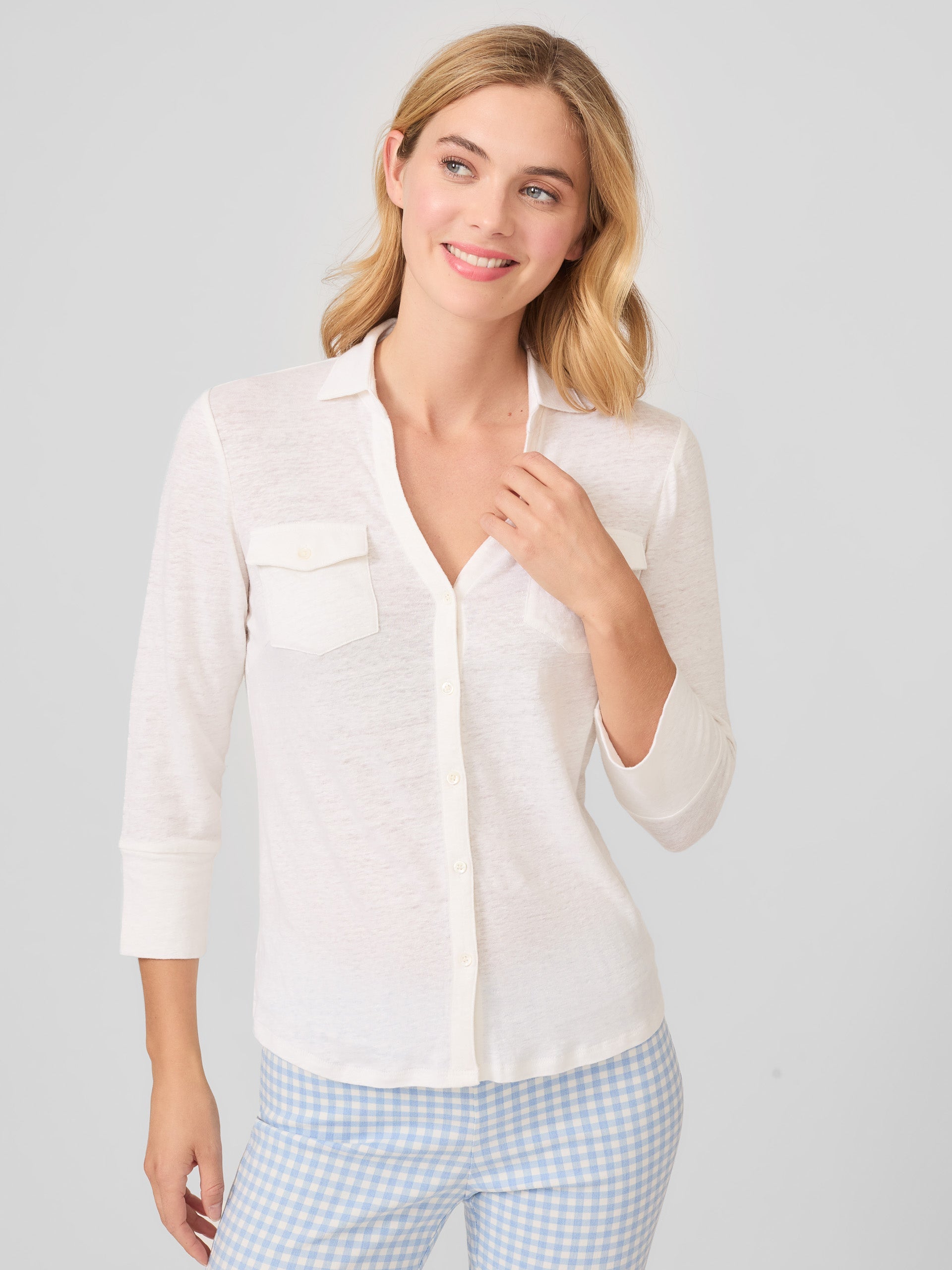 Brynn Linen Shirt-New Feature DemoNew Feature Demo