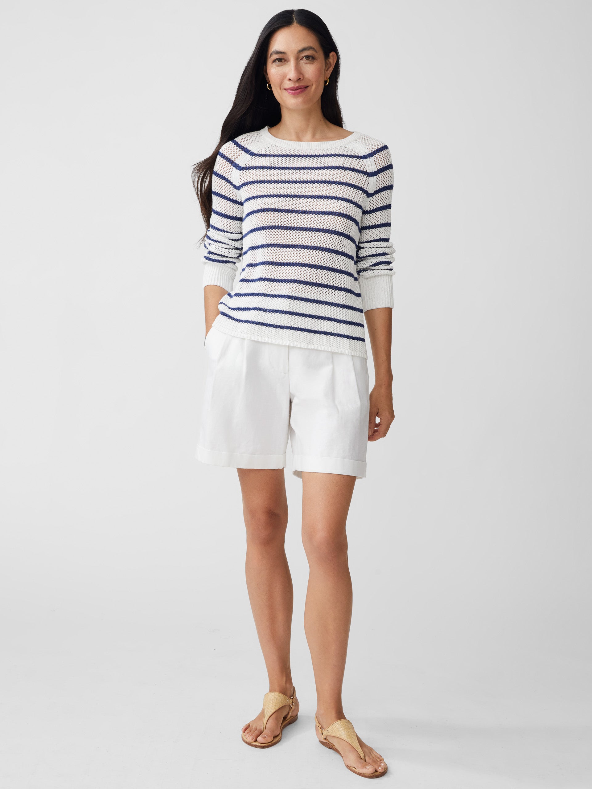 Cape Sweater in Stripe-New Feature DemoNew Feature Demo