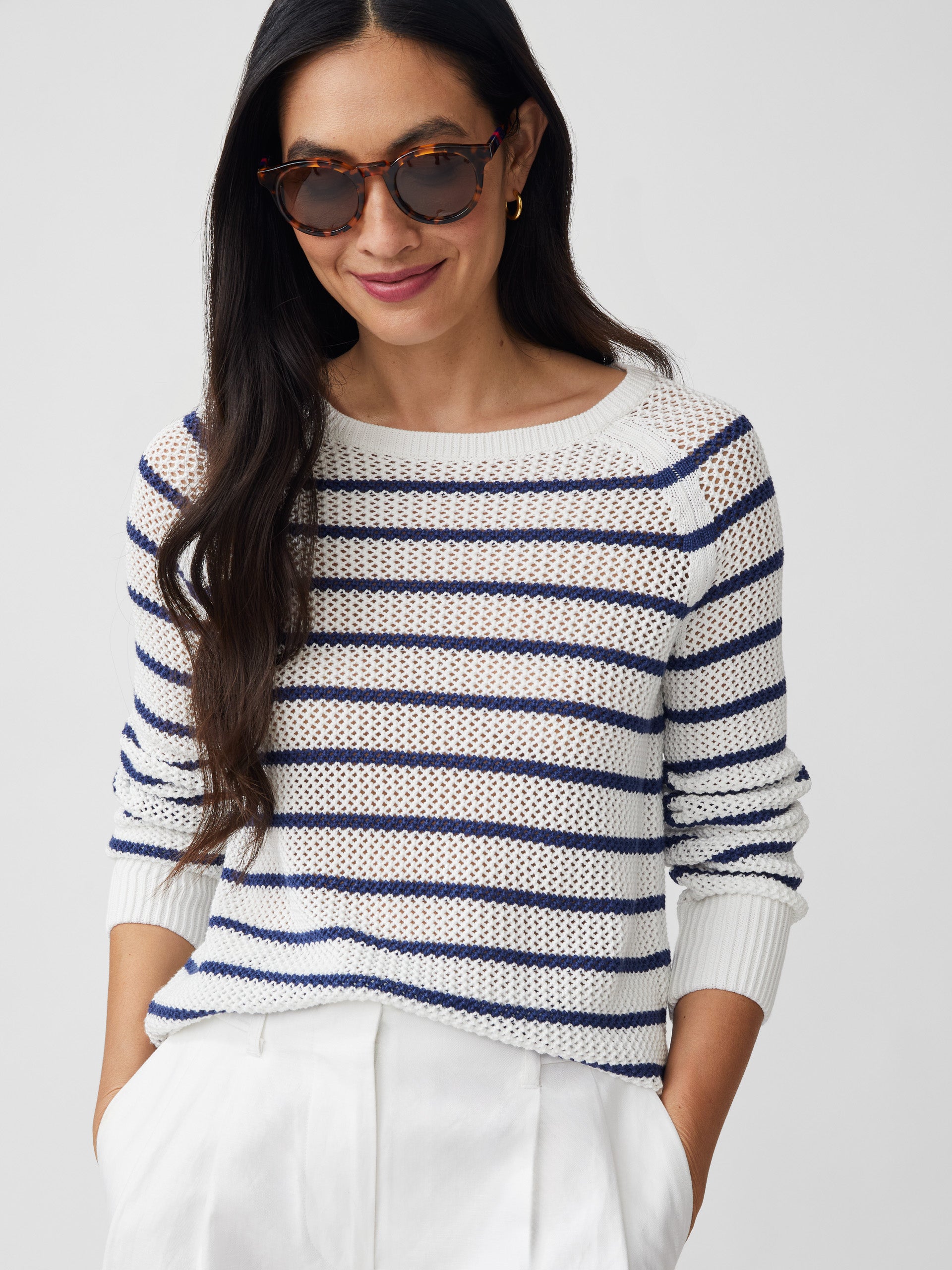 Cape Sweater in Stripe-New Feature DemoNew Feature Demo