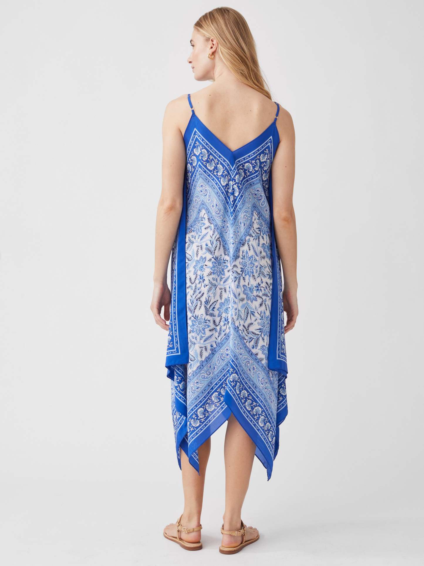 Caprice Silk Dress in Sunset Soiree Oblong-New Feature DemoNew Feature Demo