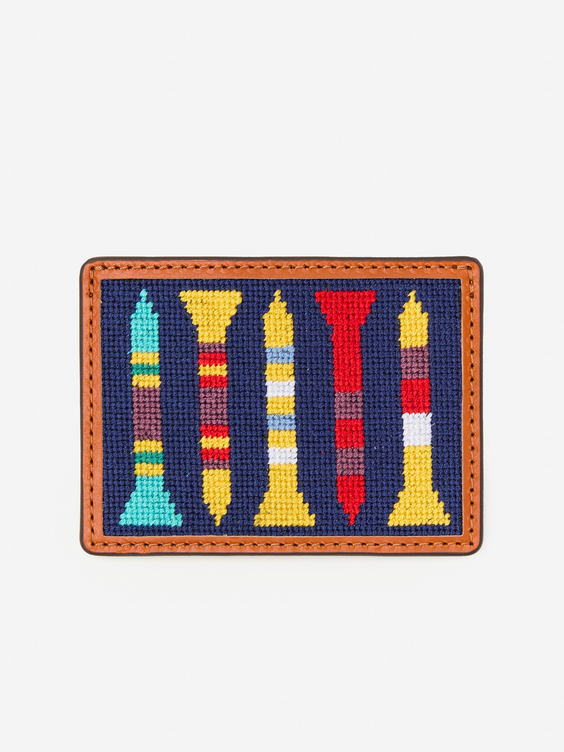 Needlepoint Cardcase in Golf Tee-New Feature DemoNew Feature Demo