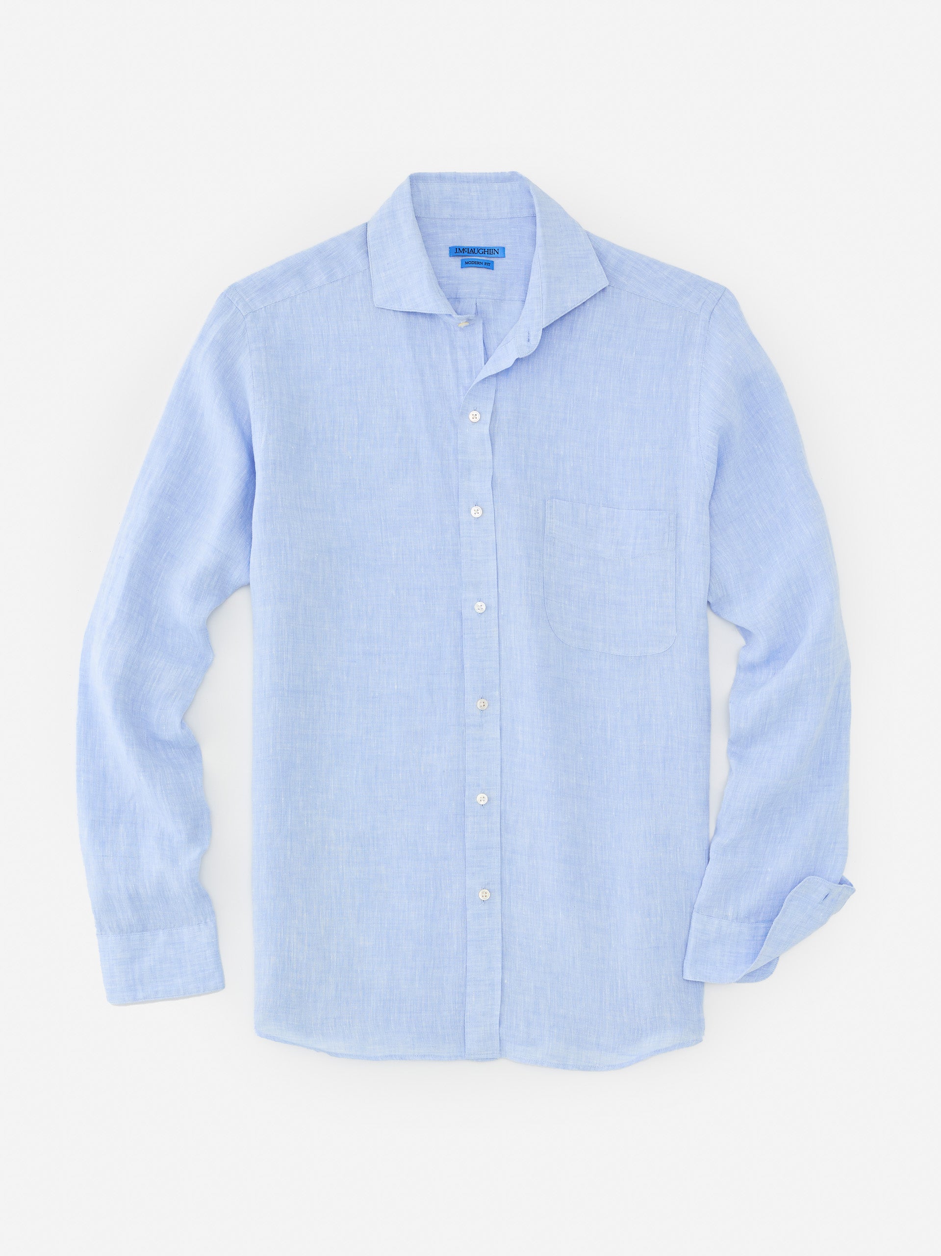 Drummond Modern Fit Linen Shirt-New Feature DemoNew Feature Demo
