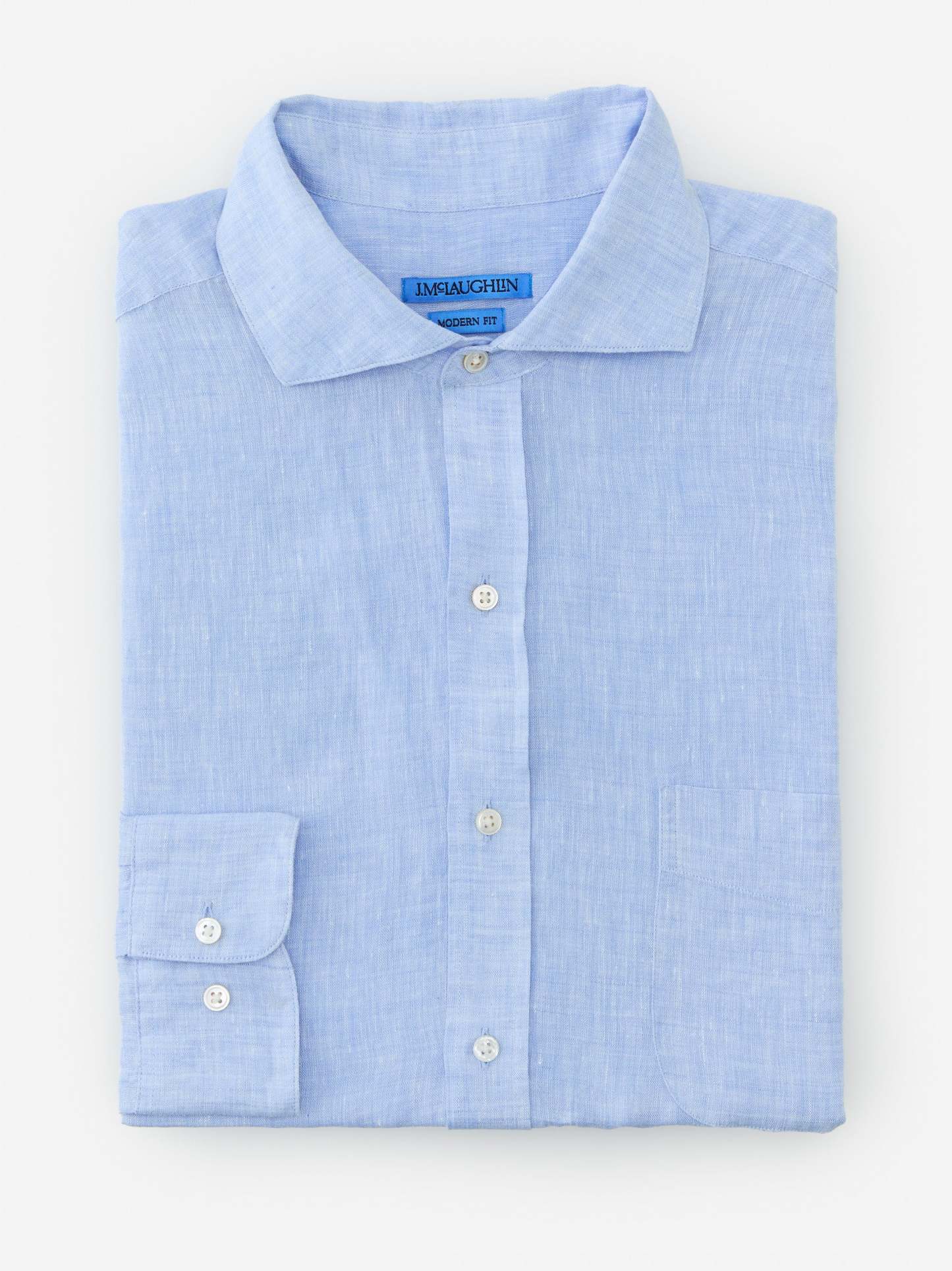 Drummond Modern Fit Linen Shirt-New Feature DemoNew Feature Demo