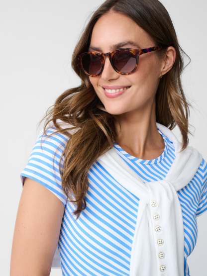 Elora Dress in Mini Bangle Stripe-New Feature DemoNew Feature Demo