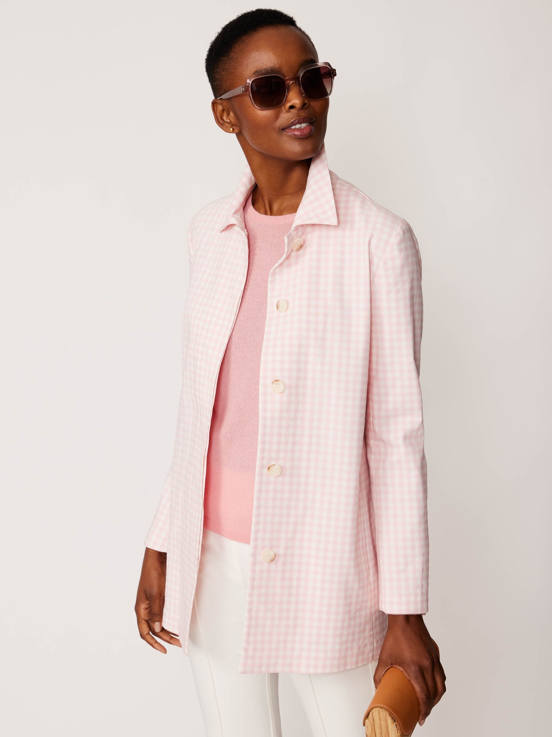 Tyra Blazer in Gingham-New Feature DemoNew Feature Demo