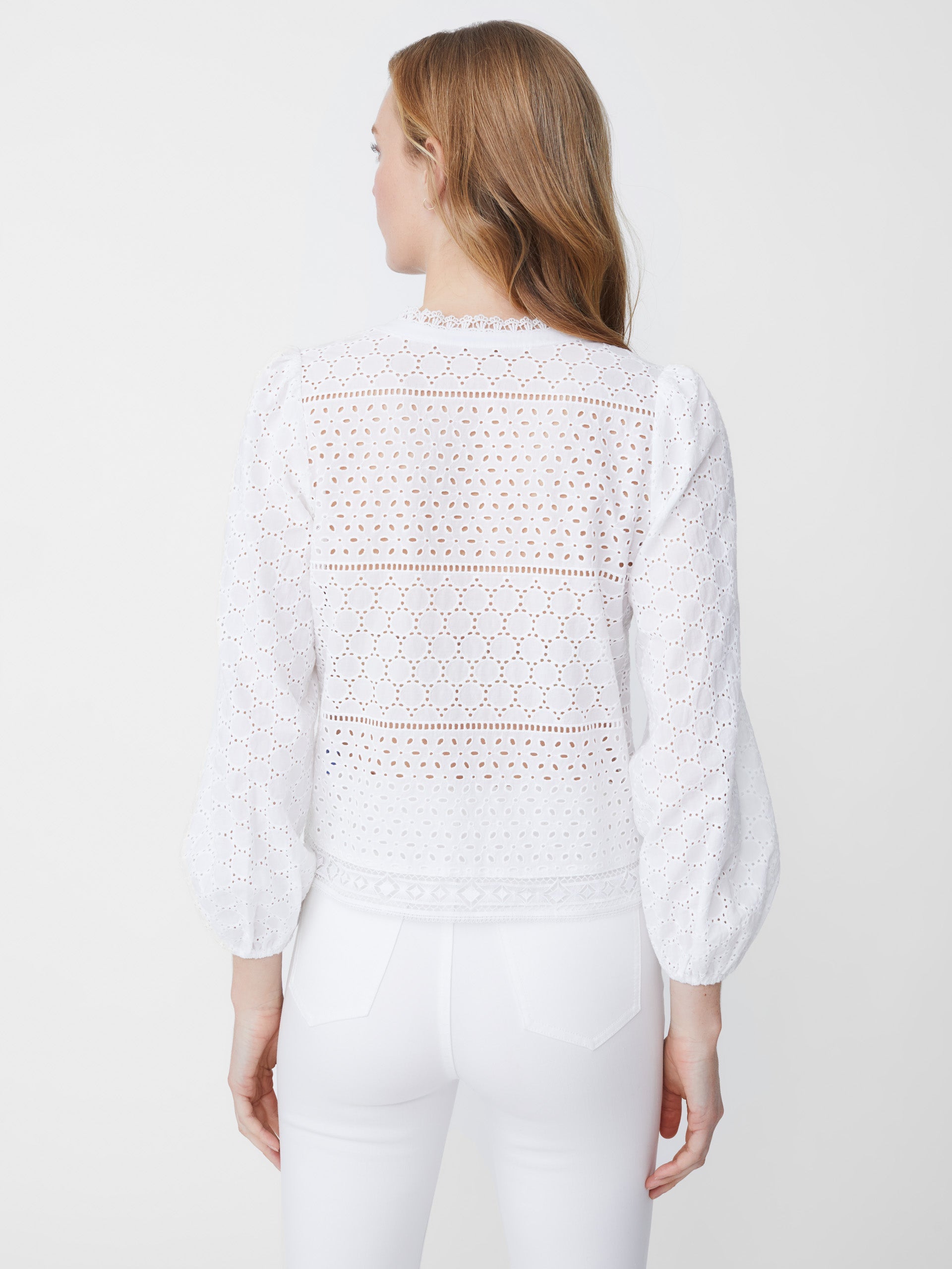 Francoise Eyelet Blouse-New Feature DemoNew Feature Demo