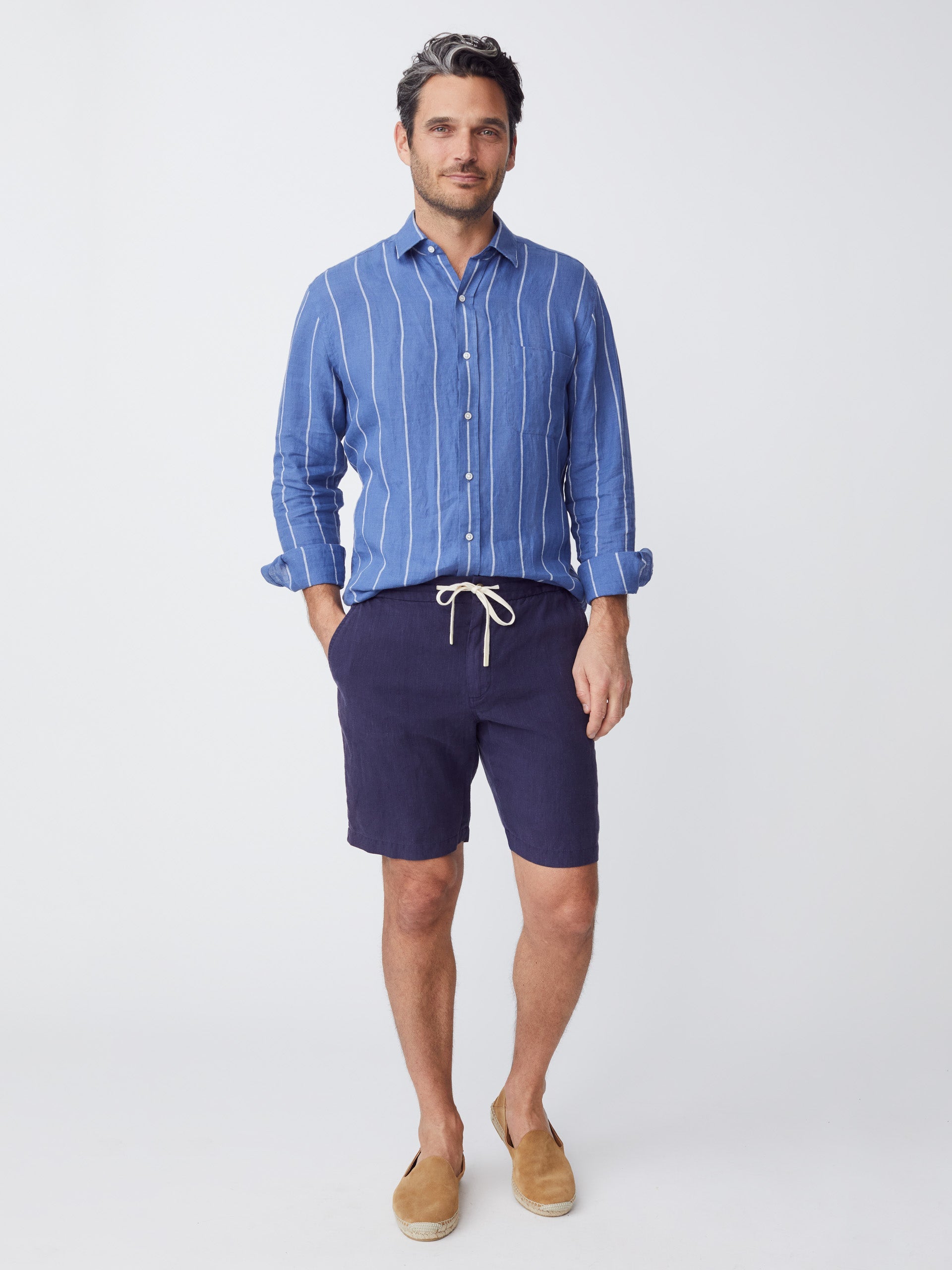 Griffin 7" Linen Shorts-New Feature DemoNew Feature Demo