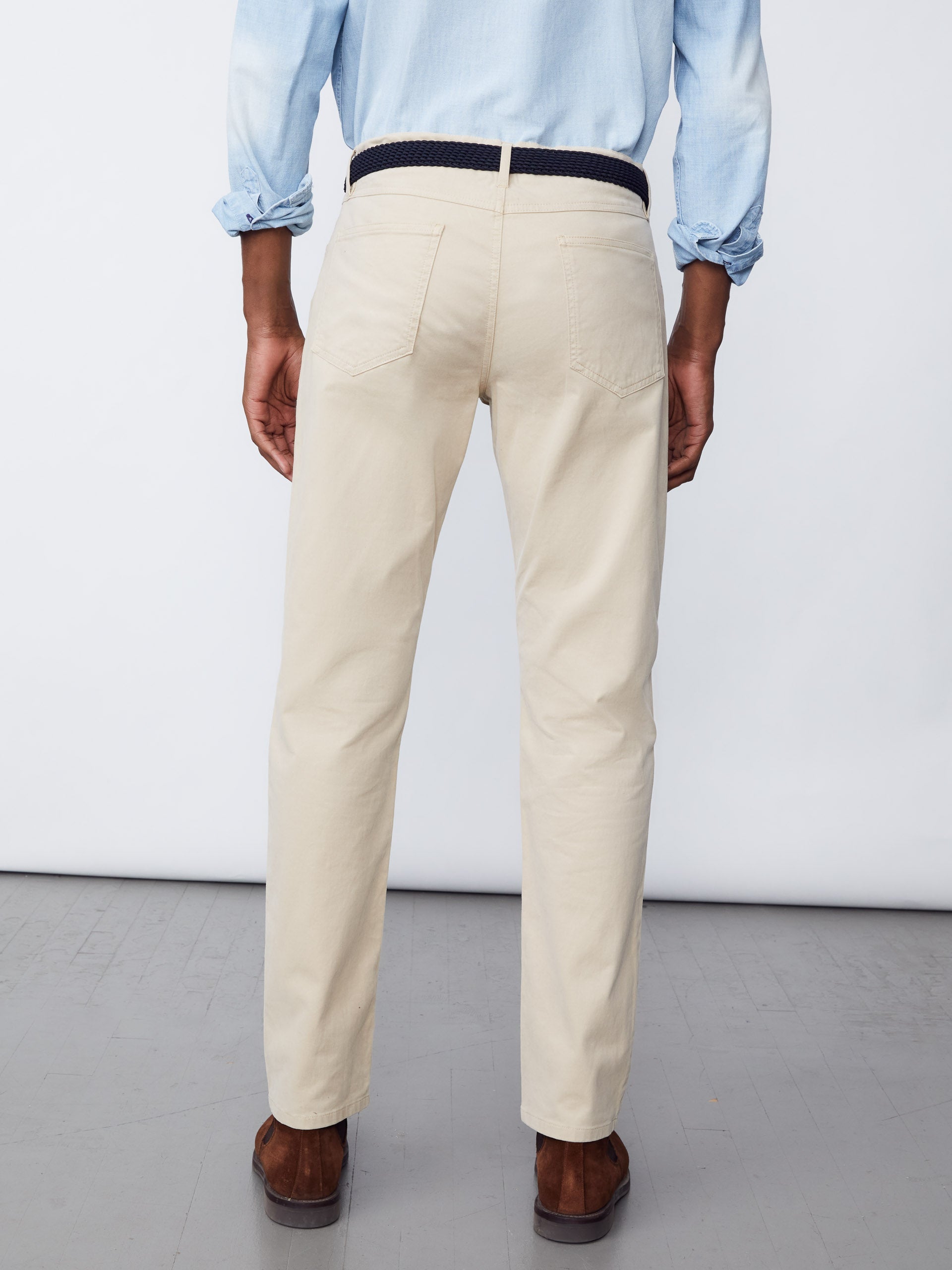 Parker 5-Pocket Straight Pants in Stretch Cotton Sateen-New Feature DemoNew Feature Demo