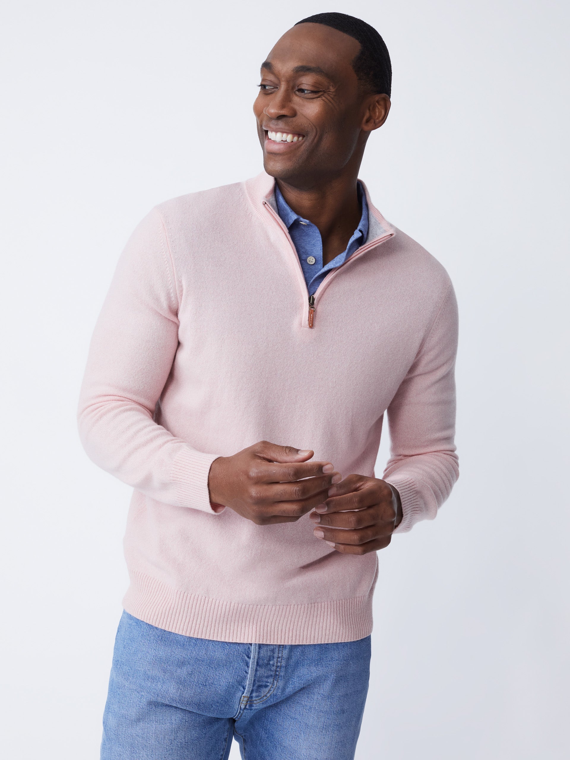 Henry Cashmere 1/4 Zip-New Feature DemoNew Feature Demo