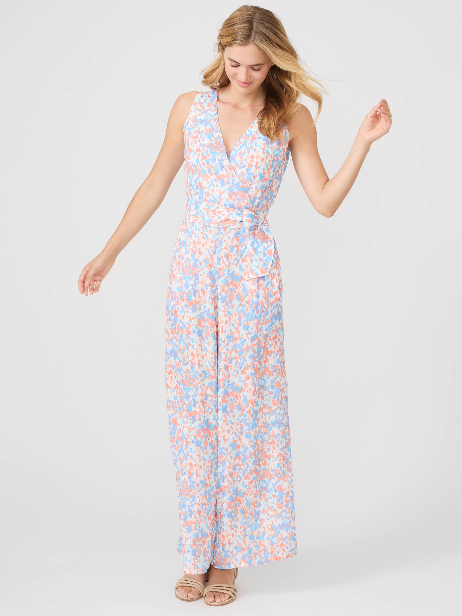 Hermione Jumpsuit in Pier Pebble-New Feature DemoNew Feature Demo