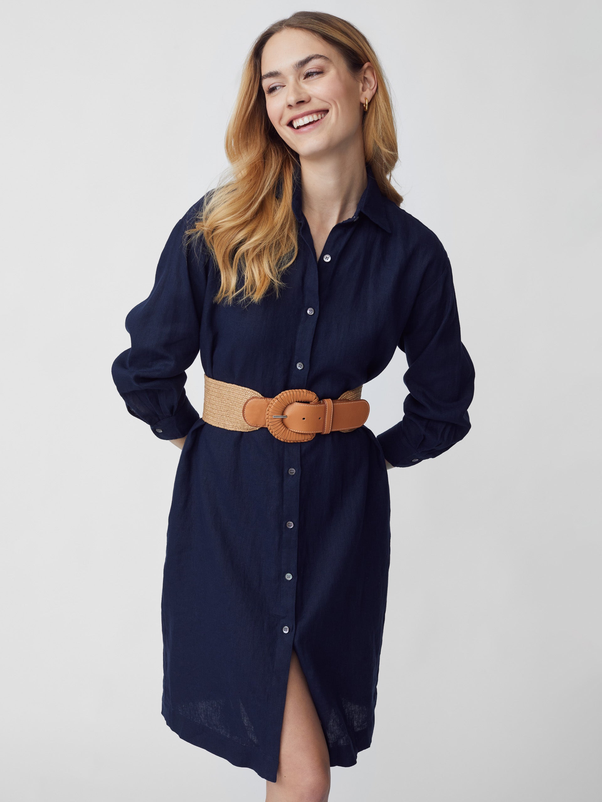 Hilda Linen Dress-New Feature DemoNew Feature Demo