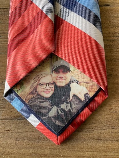 Custom Photo Patch for ties, bowties, gifts, tie patch, grandpa, wedding, father of the bride, father's day, micro wedding, anniversary, dad-New Feature Demo