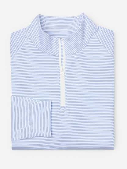 Kosta Performance 1/2 Zip in Covington Stripe-New Feature DemoNew Feature Demo