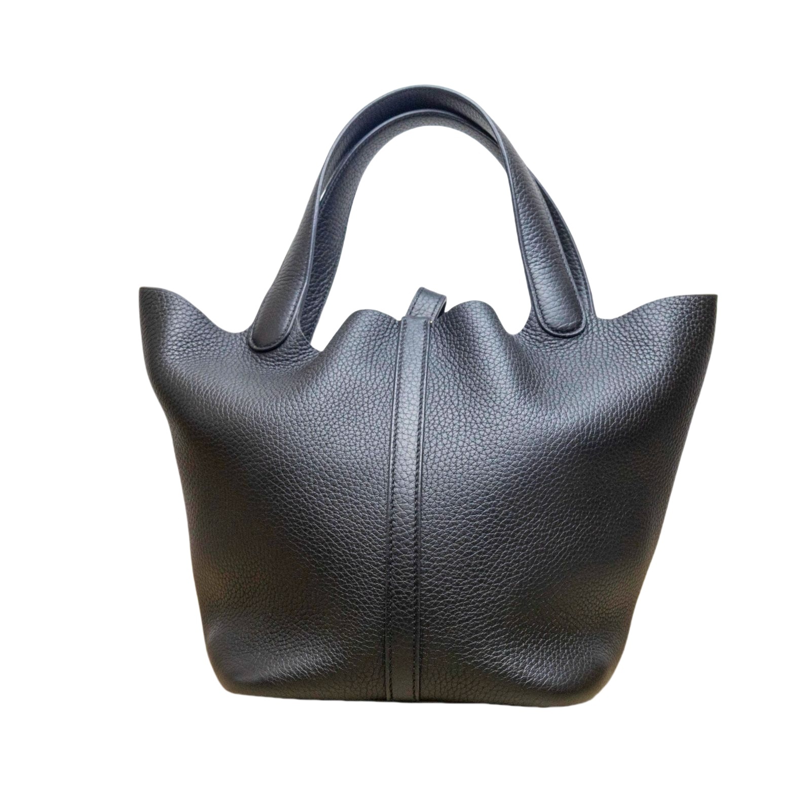 HERMES Picotin 22 Taurillon Clemence Noir Palladium Hardware-New Feature Demo