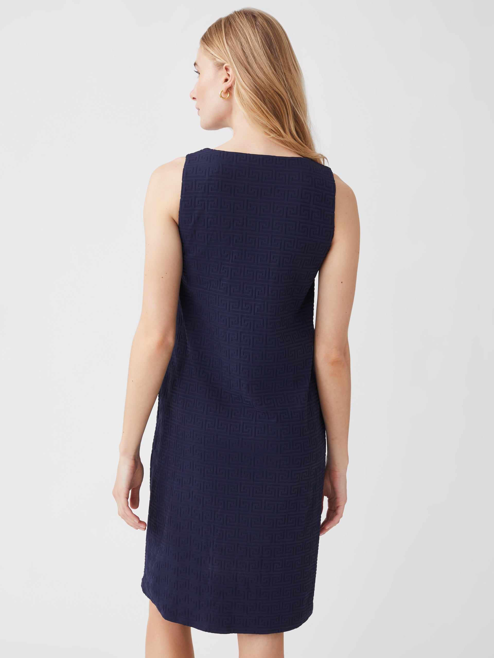 Lindley Dress in Greek Key Jacquard-New Feature DemoNew Feature Demo