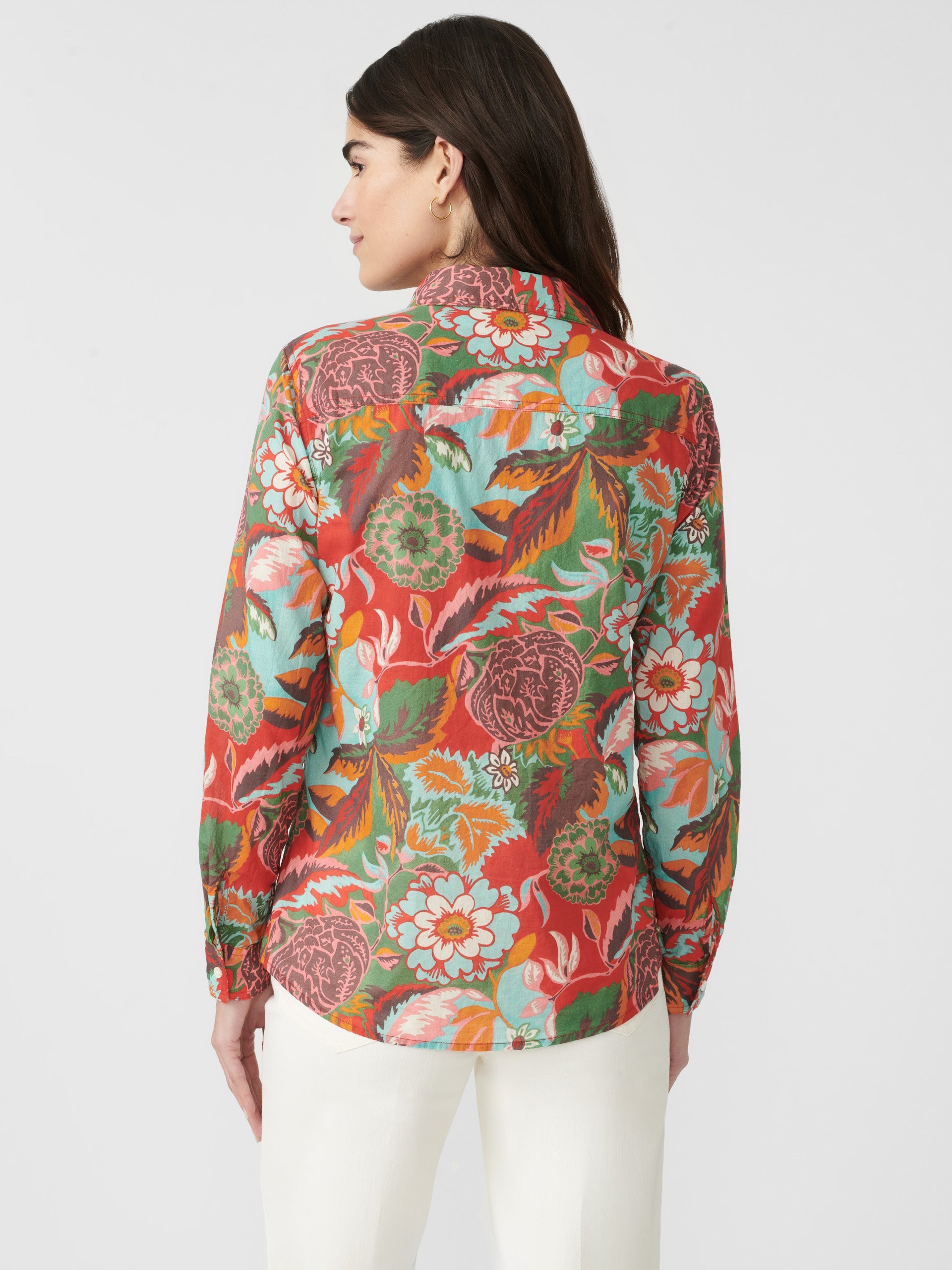 Lois Shirt in Terra Blossom Geo-New Feature DemoNew Feature Demo