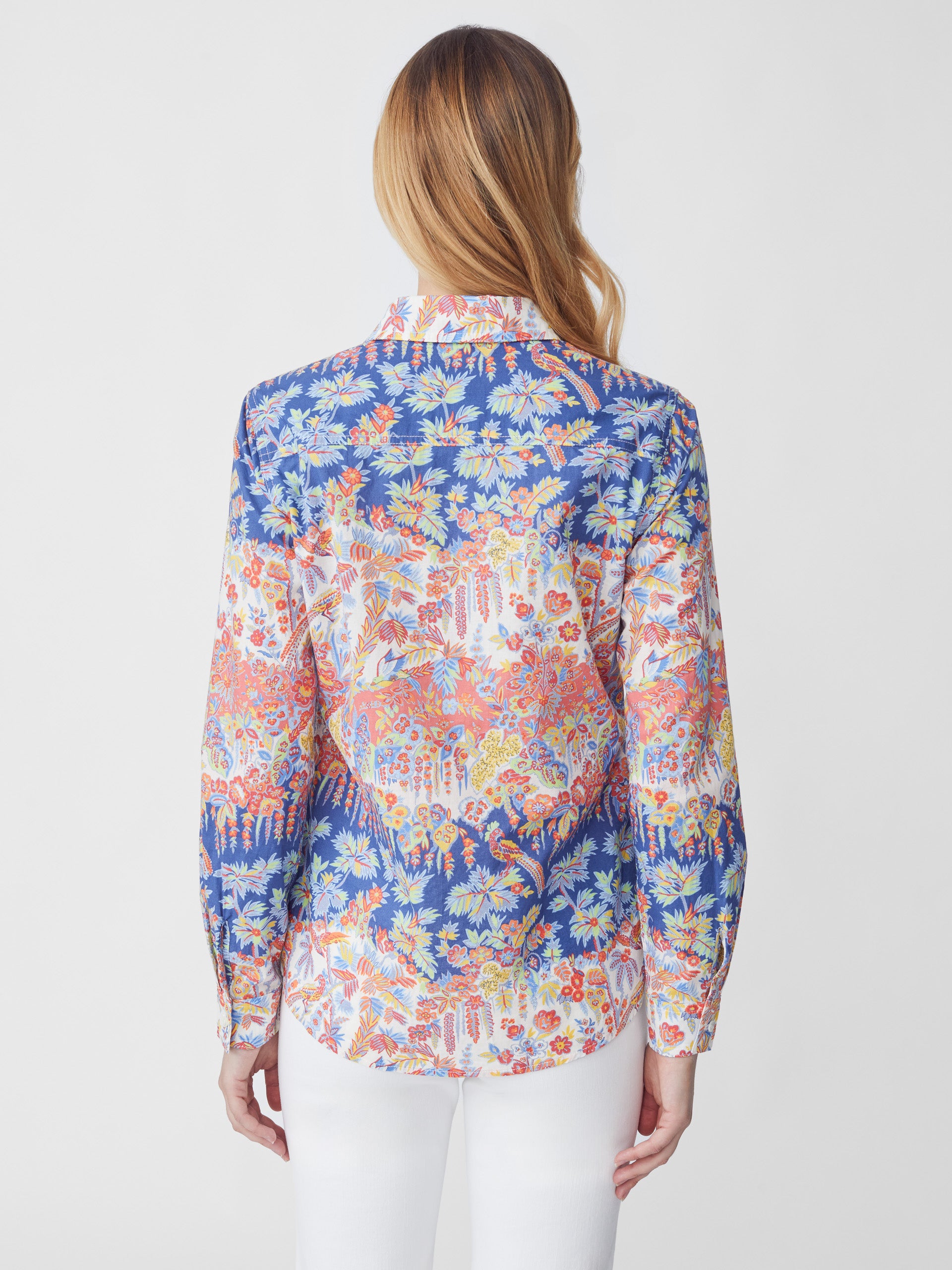 Lois Shirt in Wild Wallflower Stripe-New Feature DemoNew Feature Demo