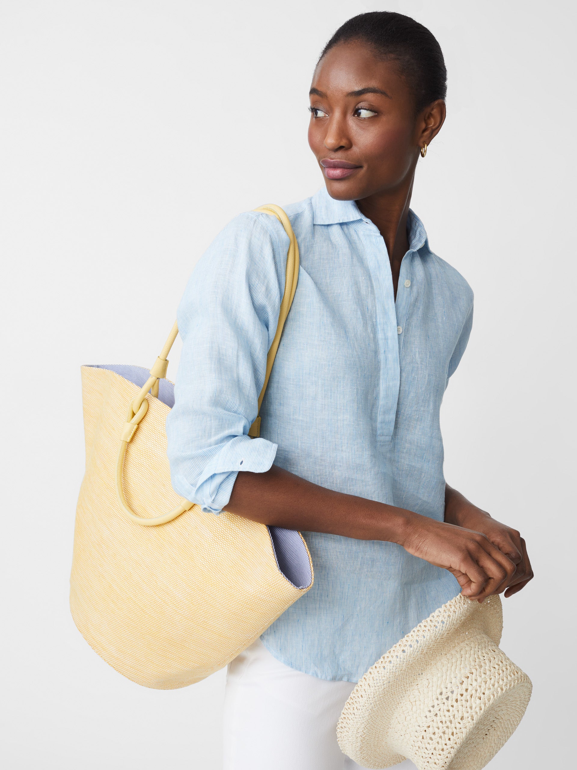 Lena Grasscloth Tote-New Feature DemoNew Feature Demo